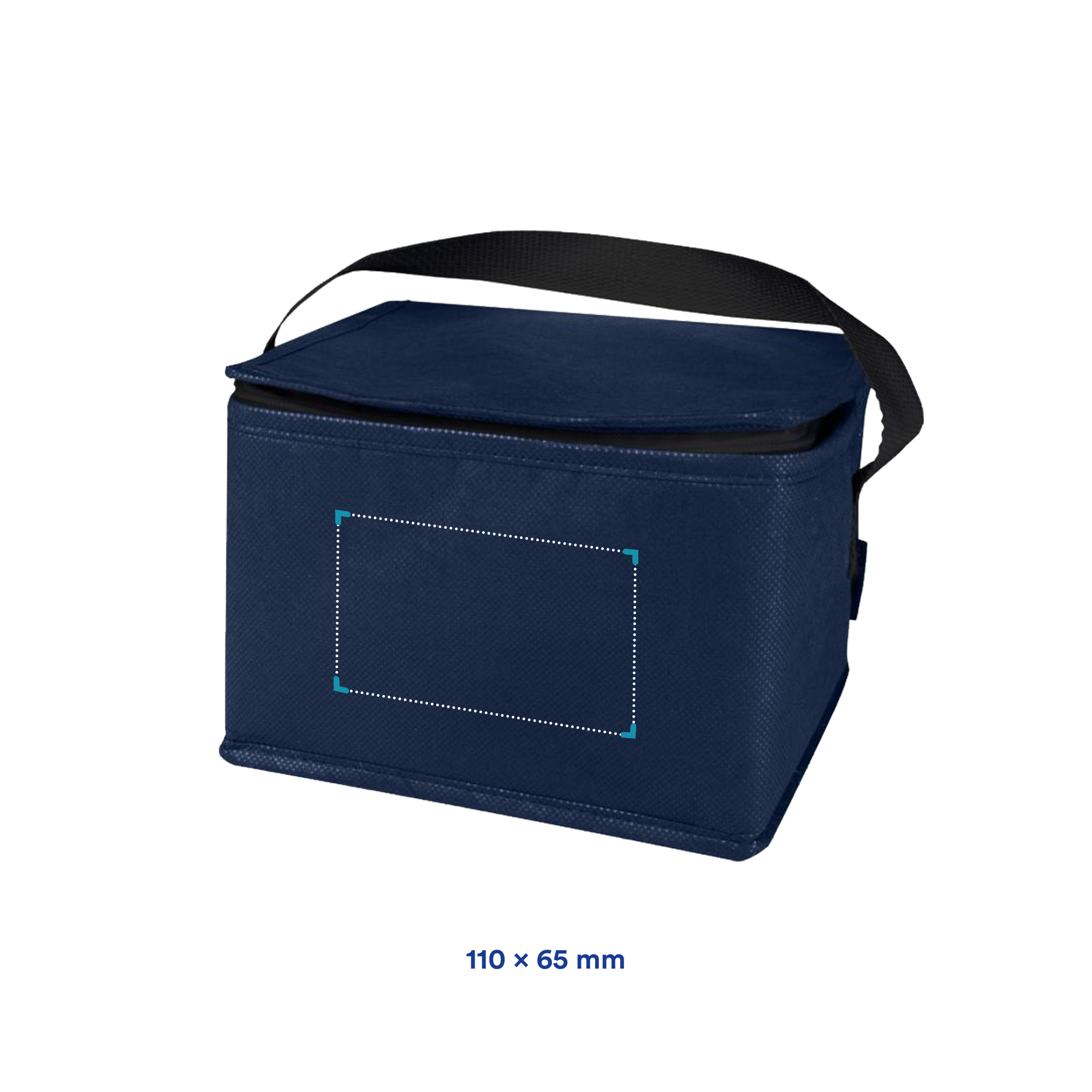Gerecyclede non-woven koeltas Yara – 4L | Compact | Isolerend | Ritsluiting