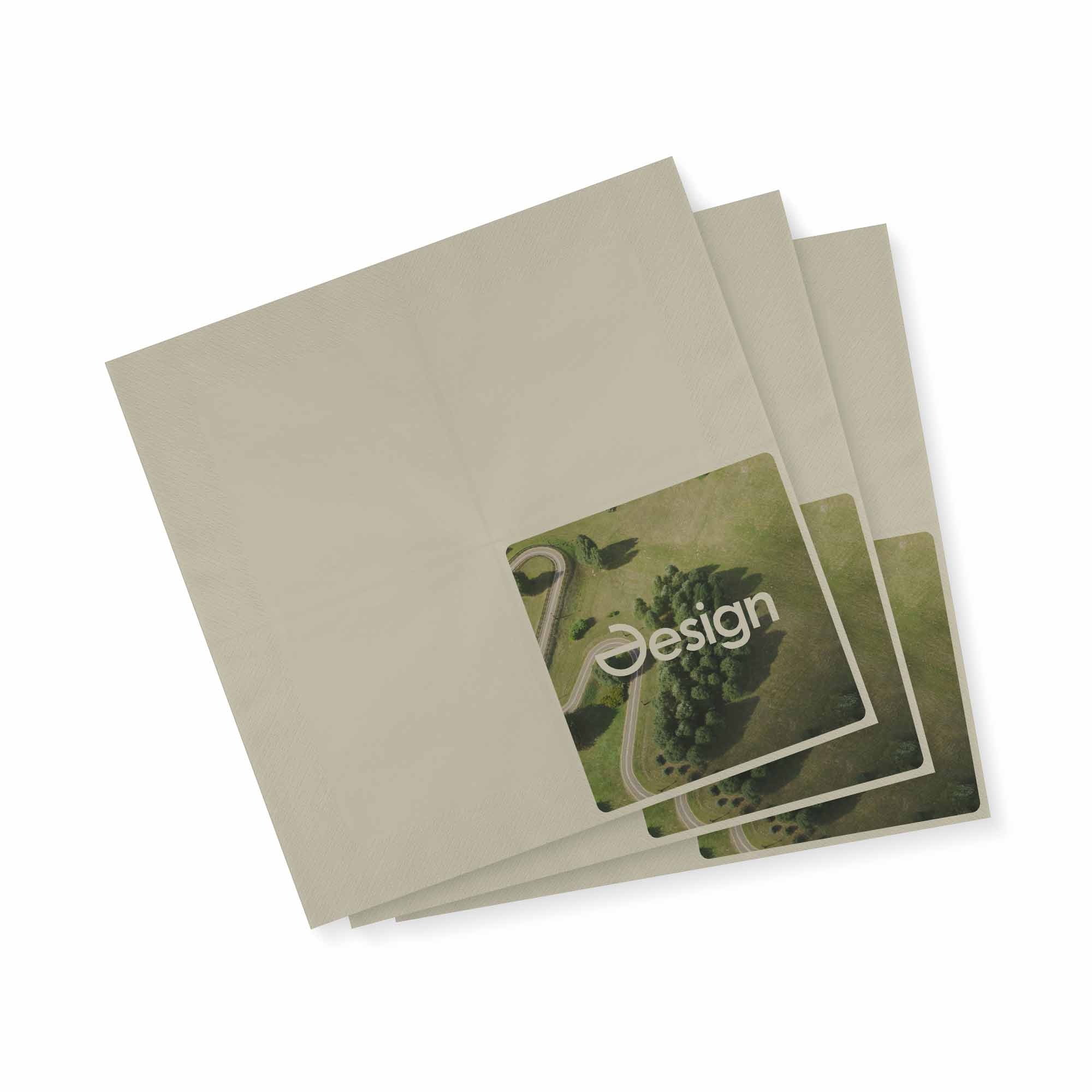 Luxe servetten Finja - Creme | Kleine oplage | 33 x 33 cm | EU productie