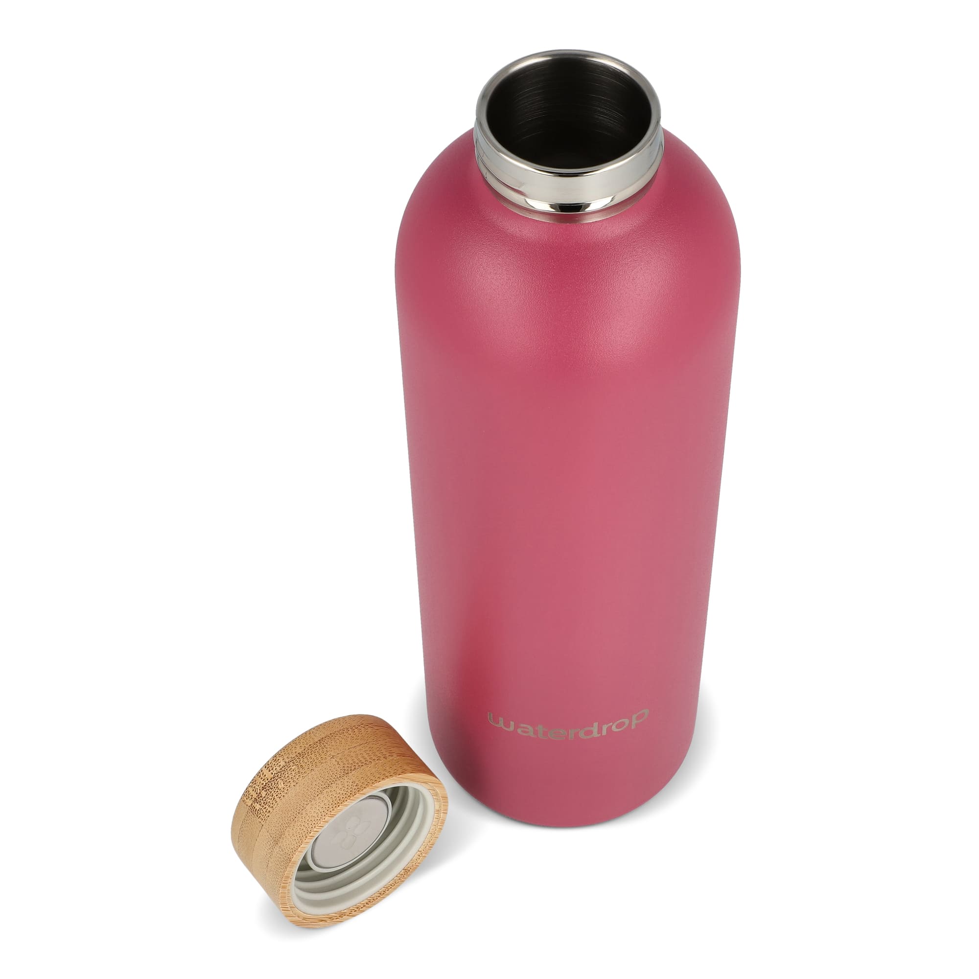 Waterdrop Classic Bottiglia termica – 600 ml | Acciaio inox | Tappo bambù