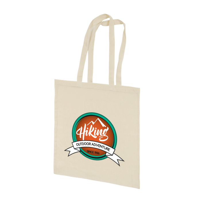 Sac en coton - Recyclé | Beige | 140 gr/m2 | Quadrichromie
