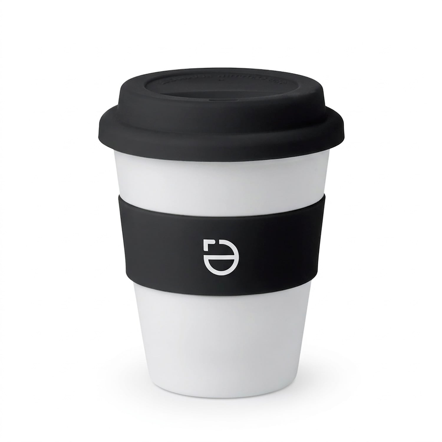 Tazza da caffè da asporto - 350 ml | Plastica e silicone | Stampa su pneumatico o tazza