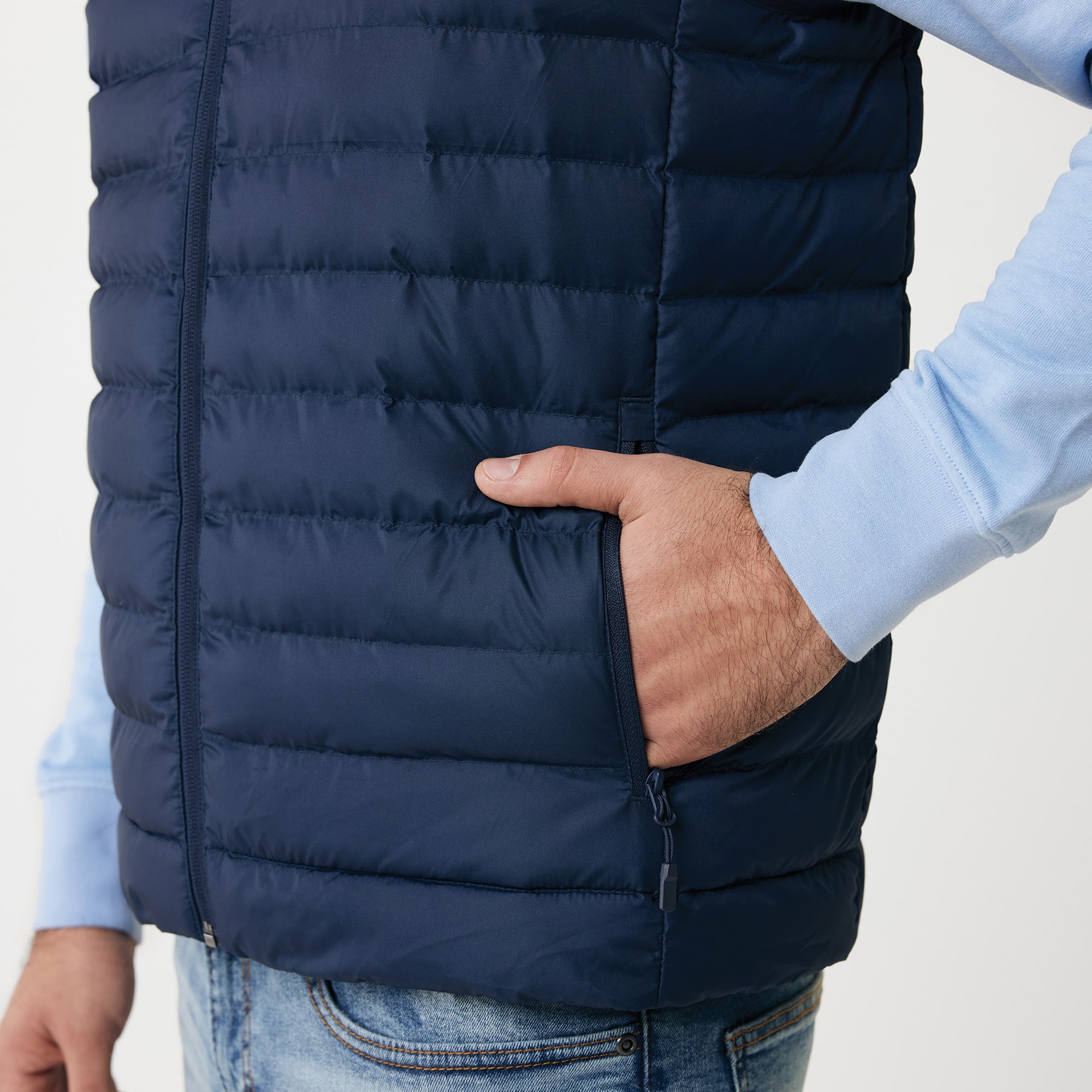 Iqoniq Meru Bodywarmer - Herren | Recyceltes Polyester | Reißverschluss-Zipper