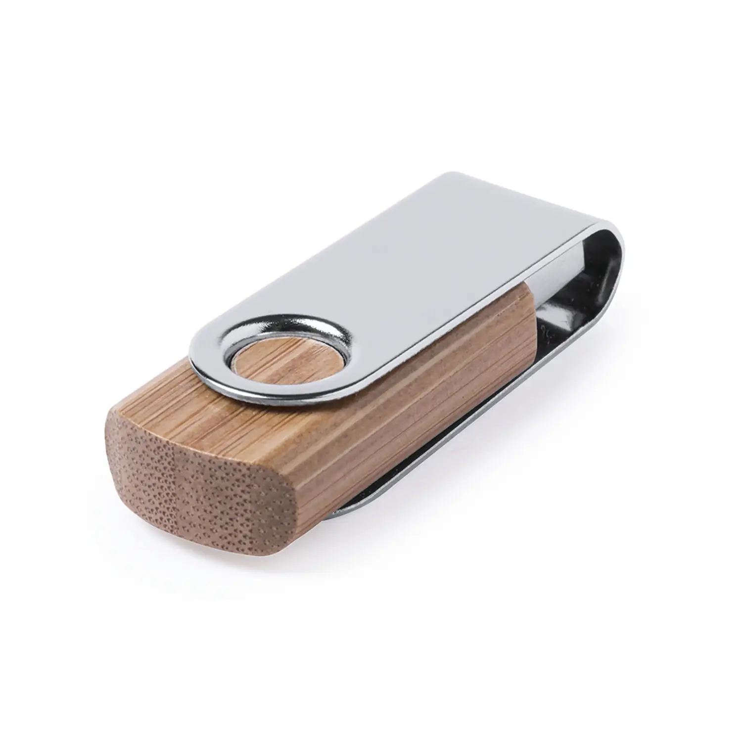 Clé USB 16 Go bambou – Avec capuchon | Naturel | Compact | Écologique