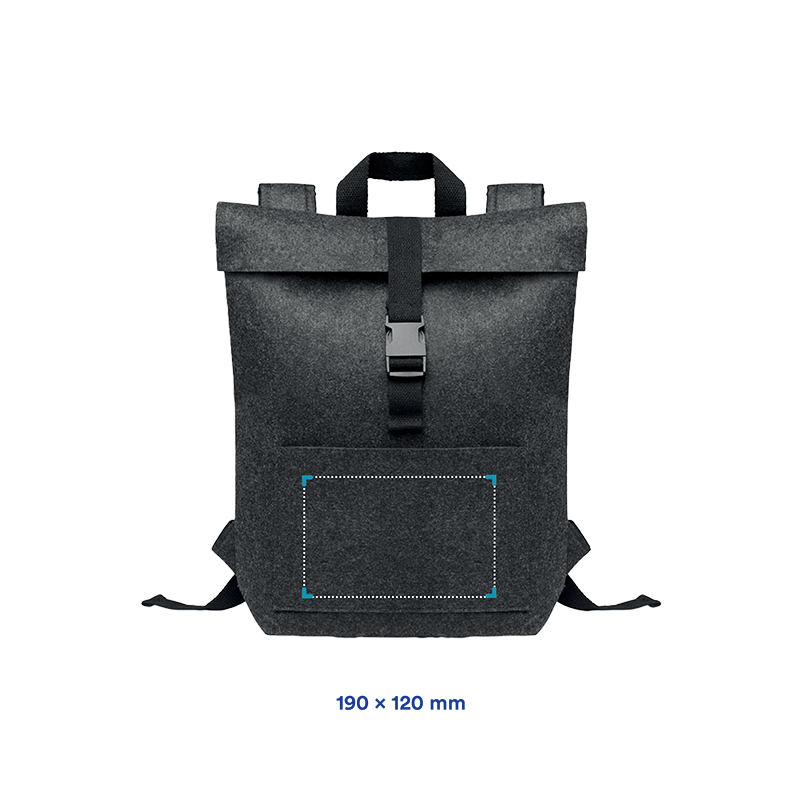 Zaino per laptop - 15 pollici | RPET | Nastro di chiusura | Stampa fino a 4 colori