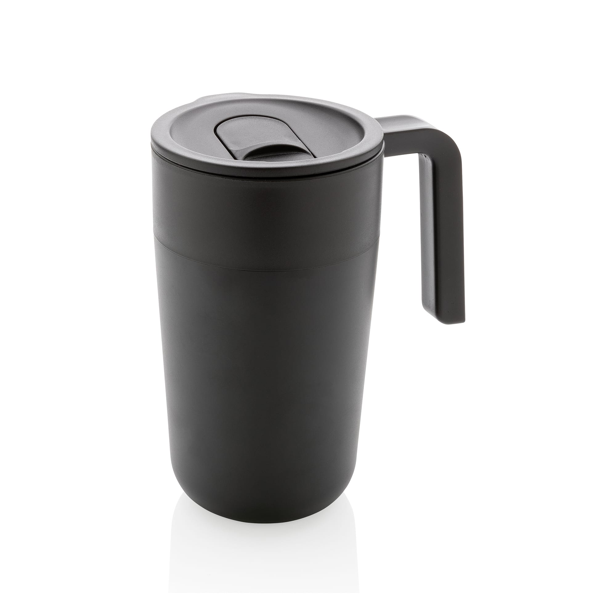 Koffie-to-go beker Martin - 480 ml | Gerecycled RVS | Gravure en tot 4 kleuren bedrukking