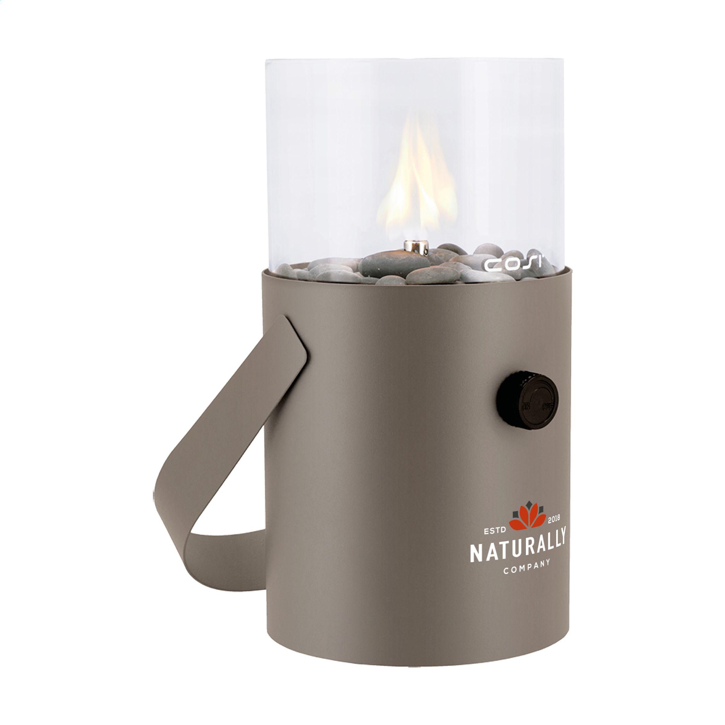 Lanterna a gas – Elegante illuminazione d'atmosfera | Metallo e vetro | Ø 16 x 30 cm