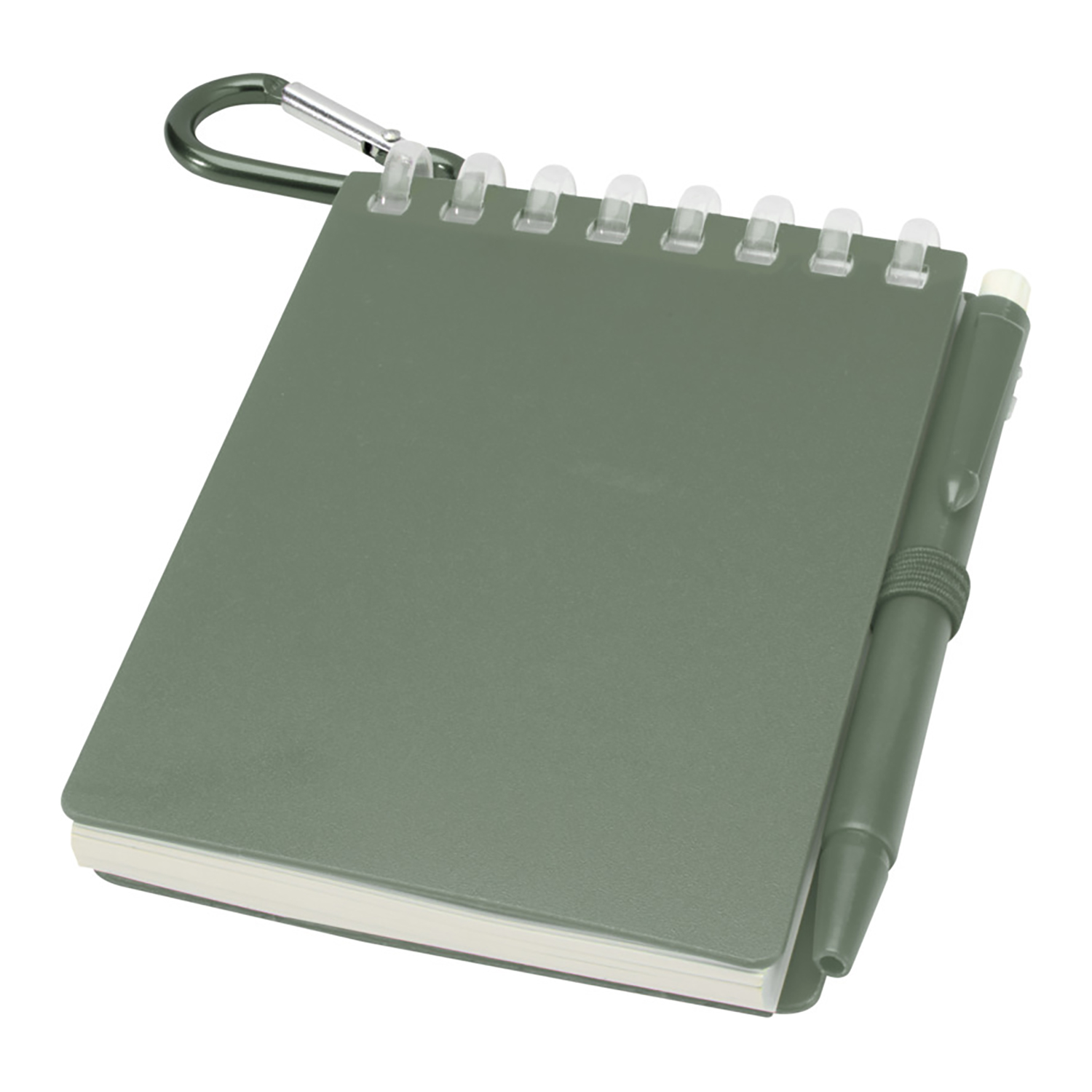 Wasserfestes mini-notizbuchset – Steinpapier | Mit stift | Stiftschlaufe | Clipring