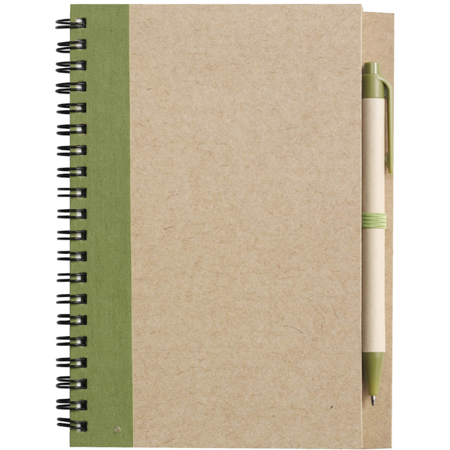 Raccoglitore ad anelli per quaderno - A6 | 120 fogli | Carta riciclata | Con penna