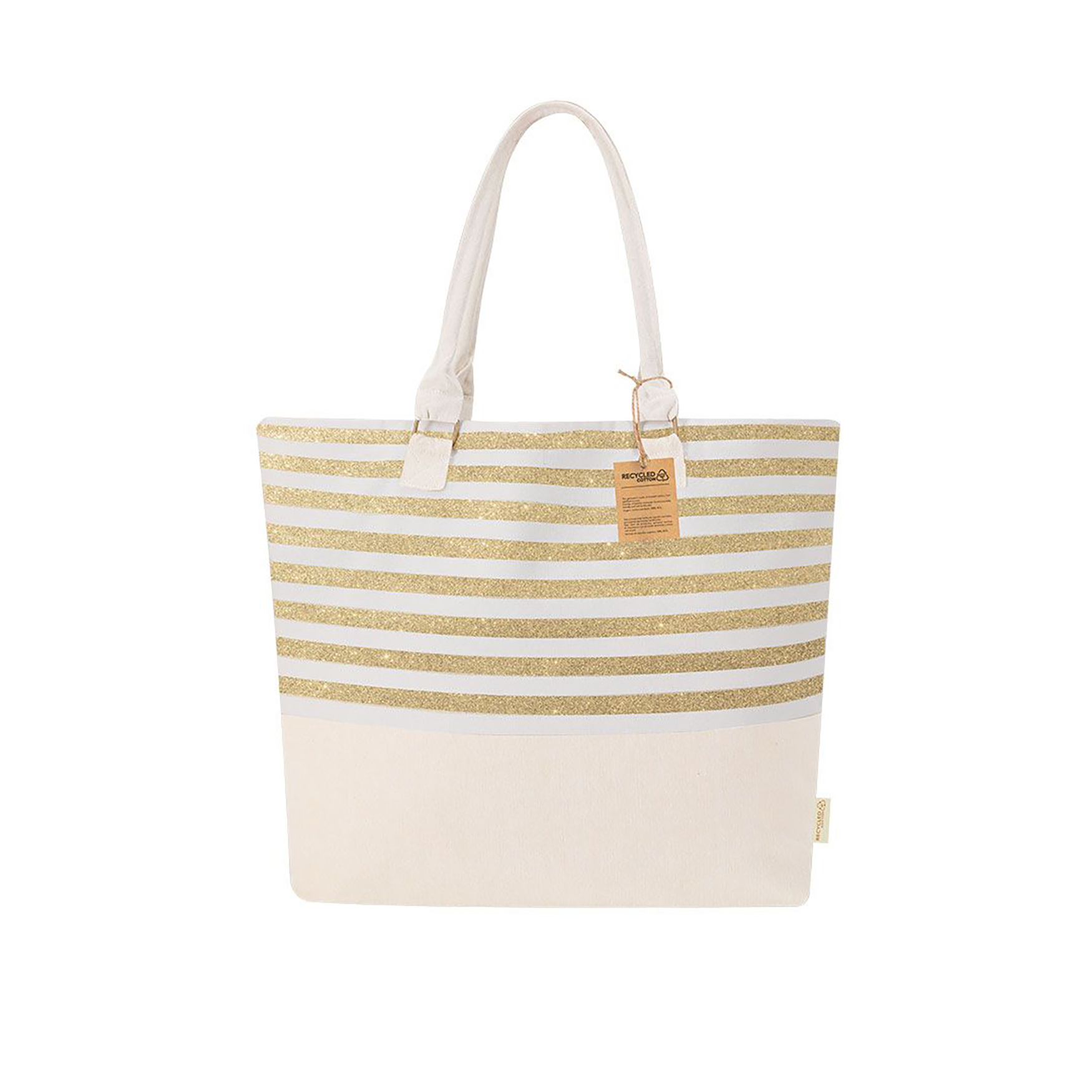 Tas Emma - Gerecycled katoen | 210 g/m² | Gestreept design