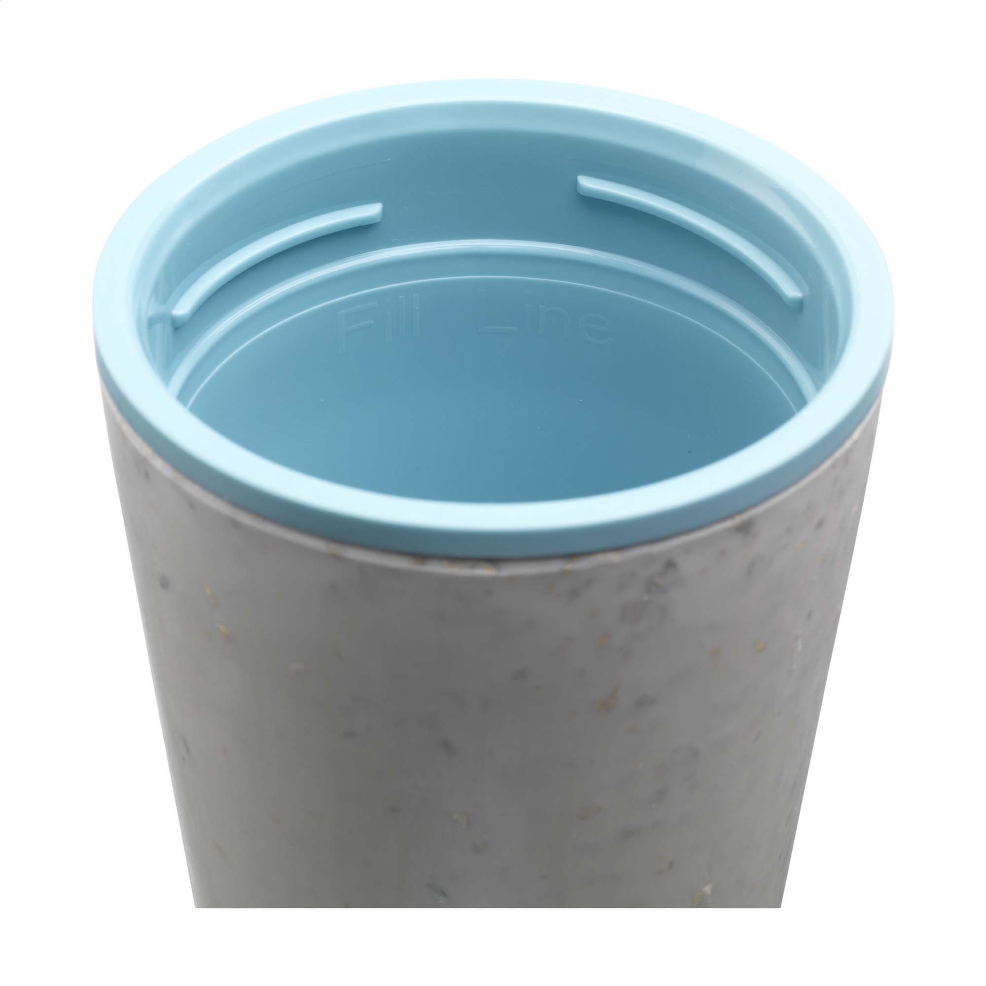 Mug Circular&Co® Blanc - 227 ml | Recyclé | Blanc avec couvercle coloré