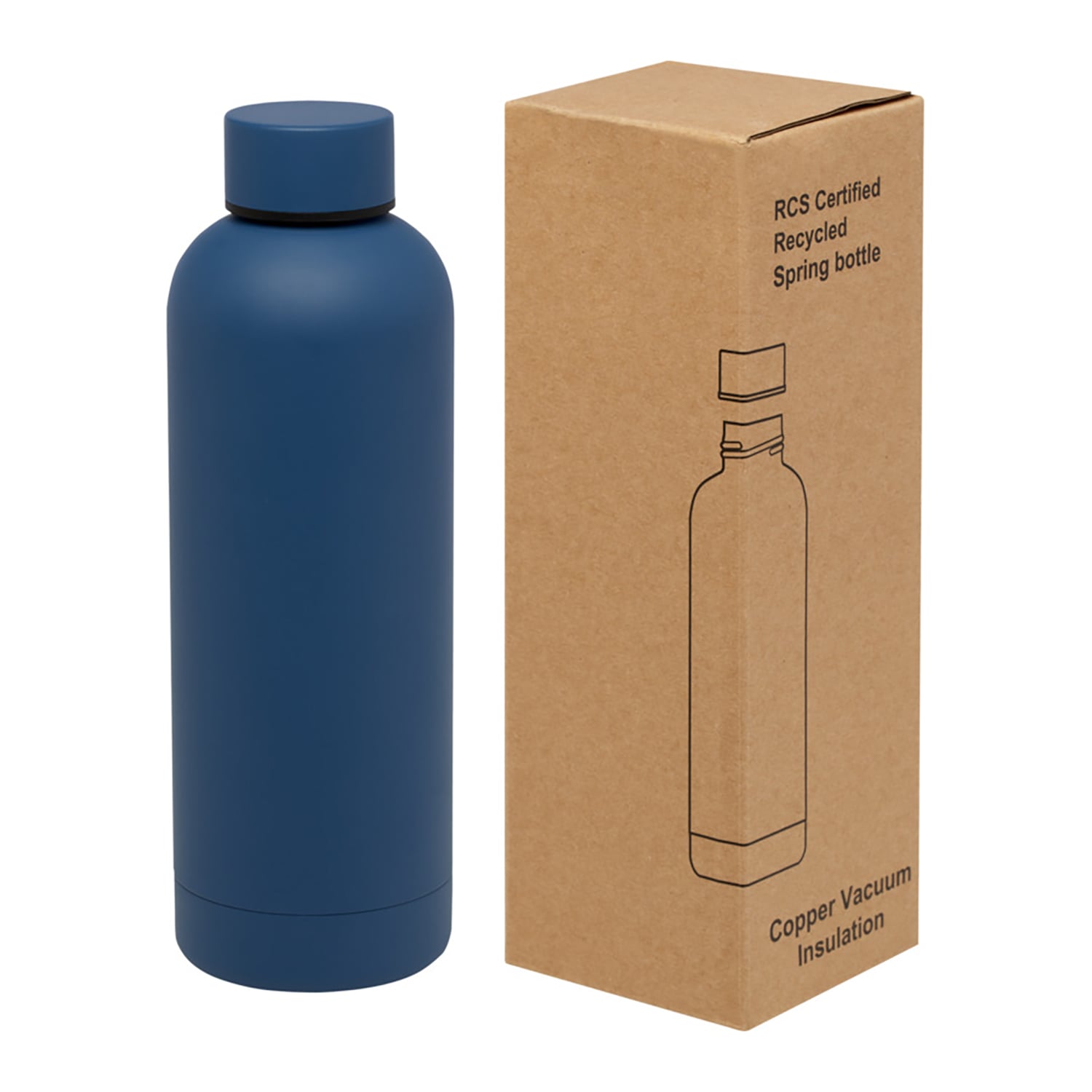 Bottiglia – 500 ml | Acciaio inox riciclato | Isolamento sottovuoto rame | Senza BPA
