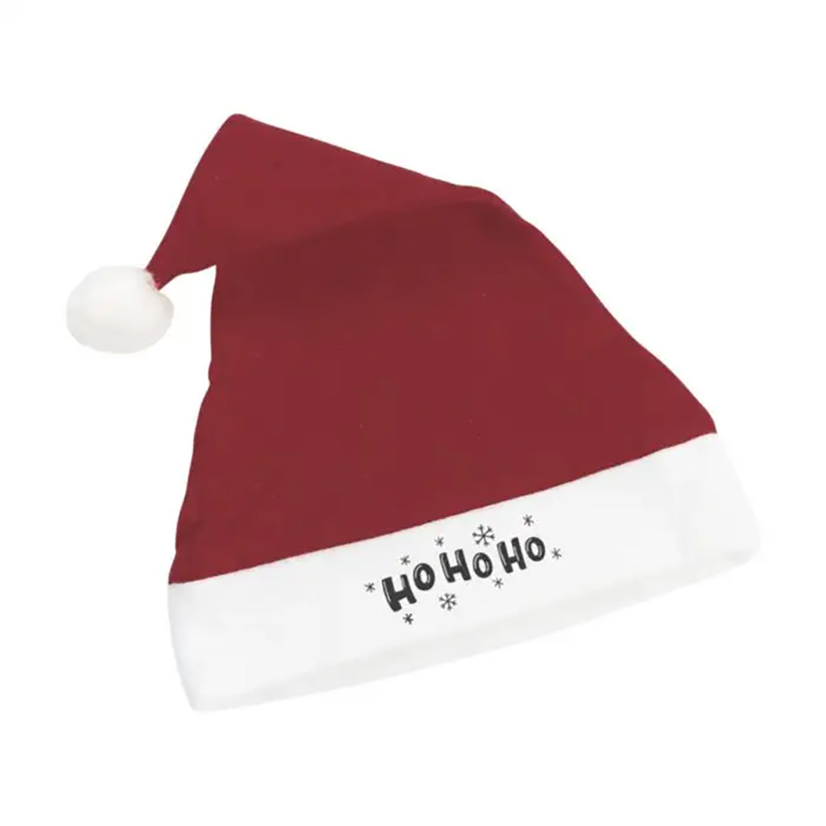 Weihnachtsmütze – Polyester | Klassische Form | Rot mit weißen Details