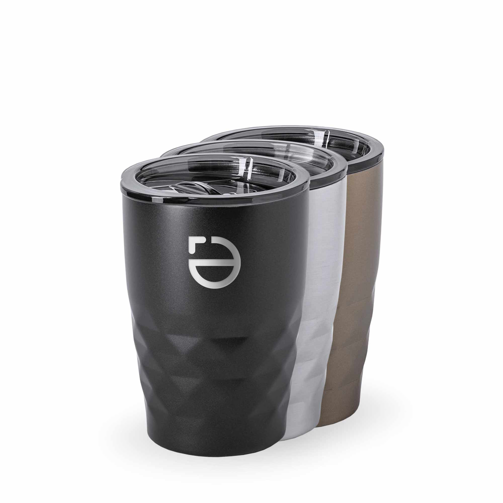 Thermosbeker Copper - 350 ml | Dubbelwandig | Metallic kleuren
