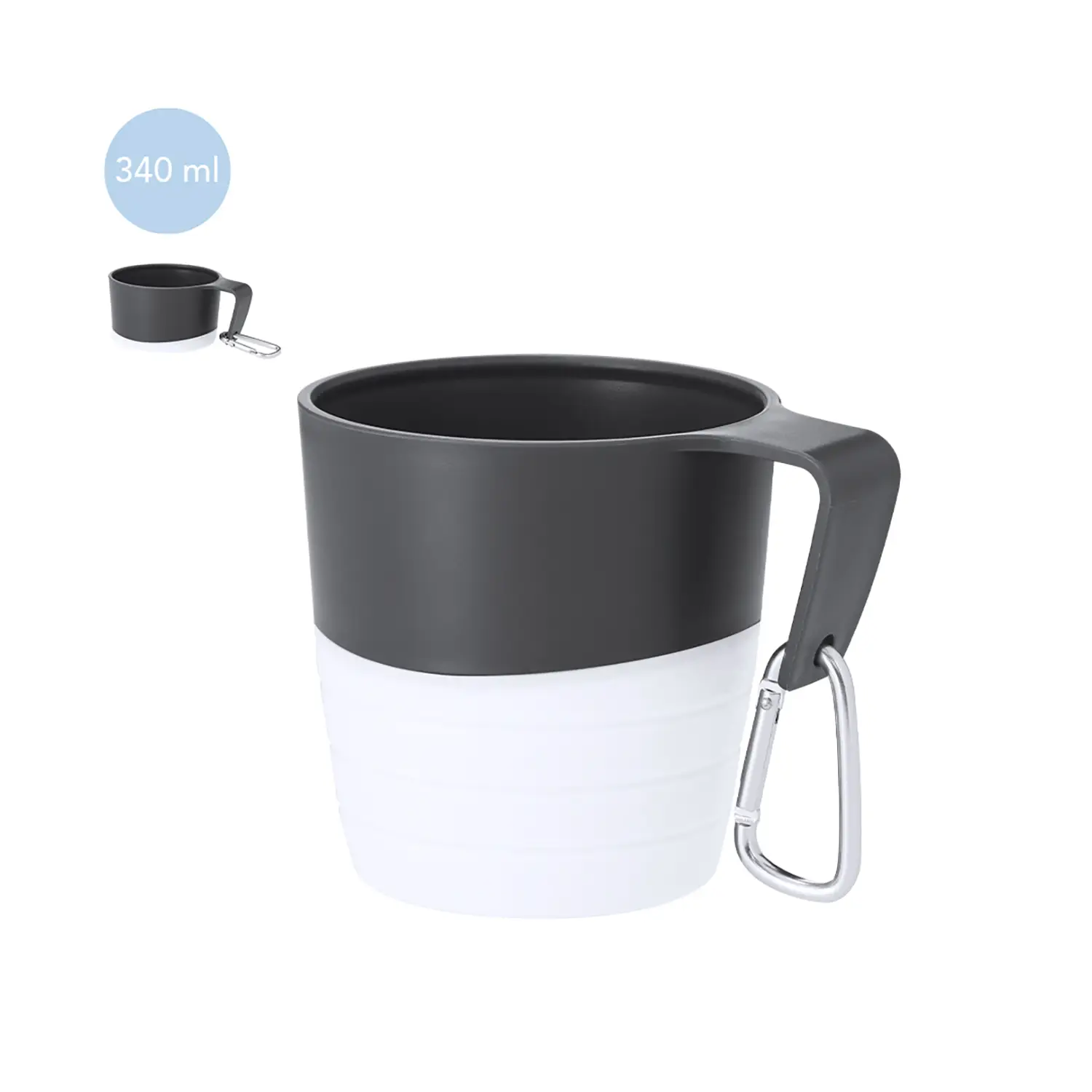 Gobelet pliable – 340 ml | Silicone | Réutilisable | Léger | Sans BPA