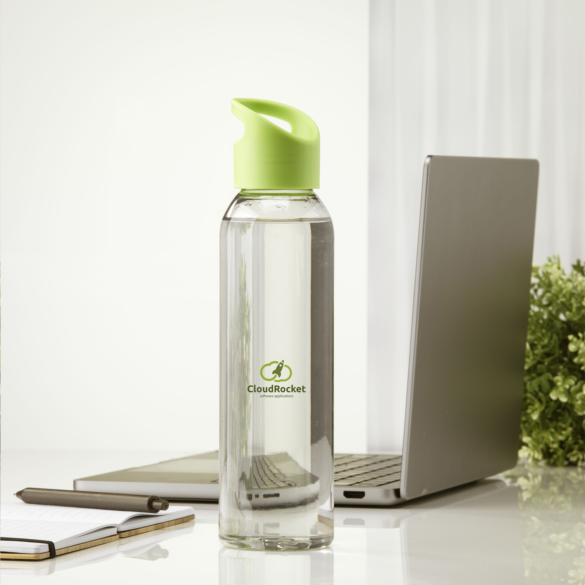 Wasserflasche aus RPET – 650 ml | Klare Optik | GRS-zertifiziert | Schraubdeckel | Auslaufsicher