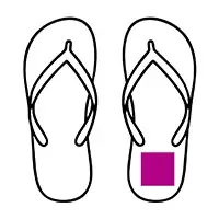 Hiel rechts 50x50 mm