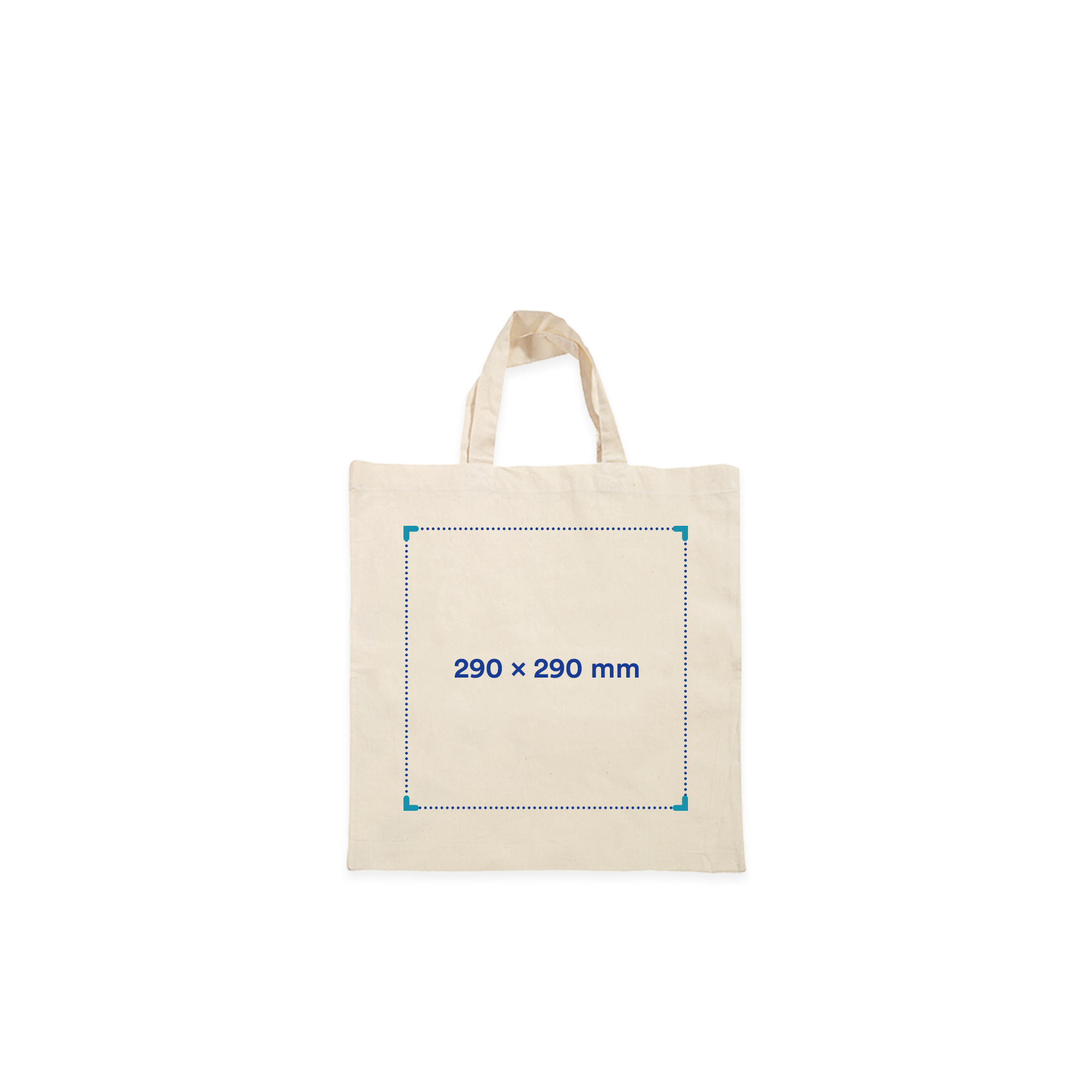 Borsa in cotone | Manici corti | 140 gr/mq | Stampa fino a 4 colori