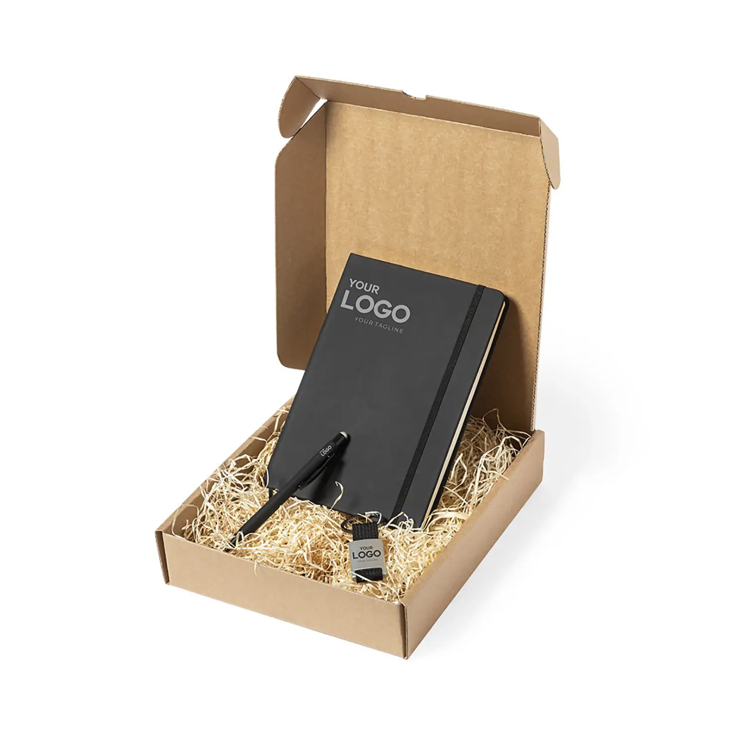 Geschenkbox – Mittel | Recycelter Kraftkarton | Nachhaltig