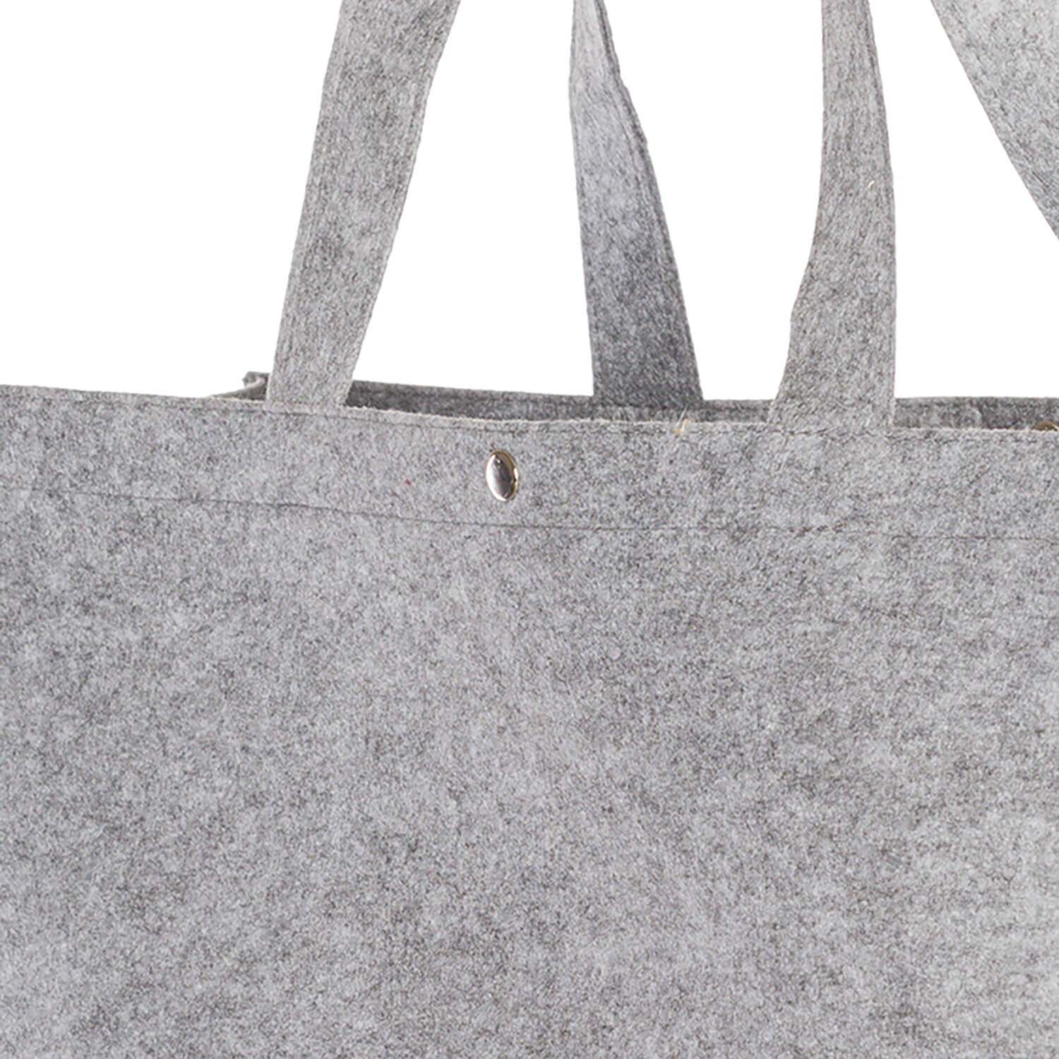 Sac shopper en feutre | Gris ou noir | 45 x 33 x 14 cm | Anses longues