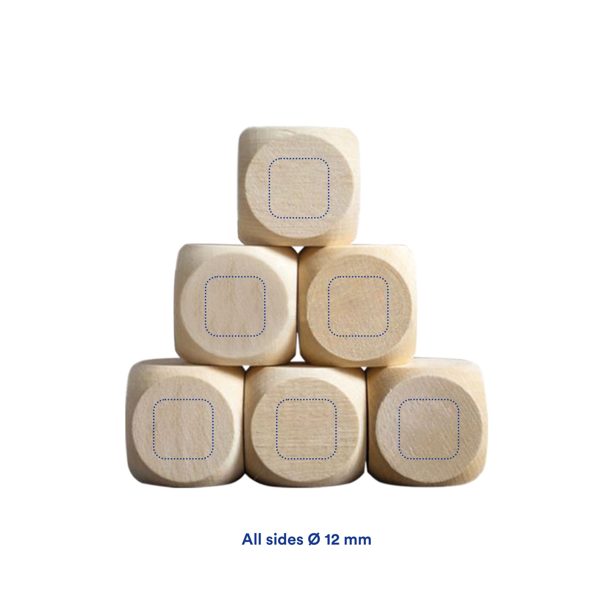 Dé - 16 mm | Bois | Design sur toutes les faces