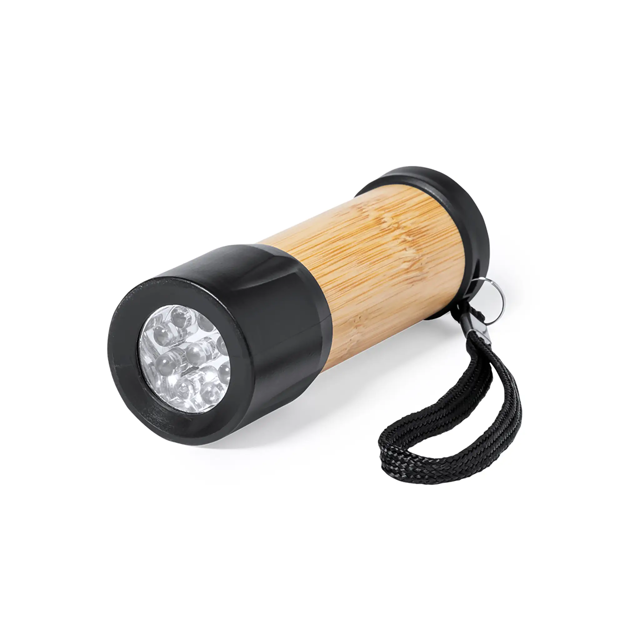 Torcia in bambù – 9 LED | Leggera | Corpo in bambù | Funziona con AAA