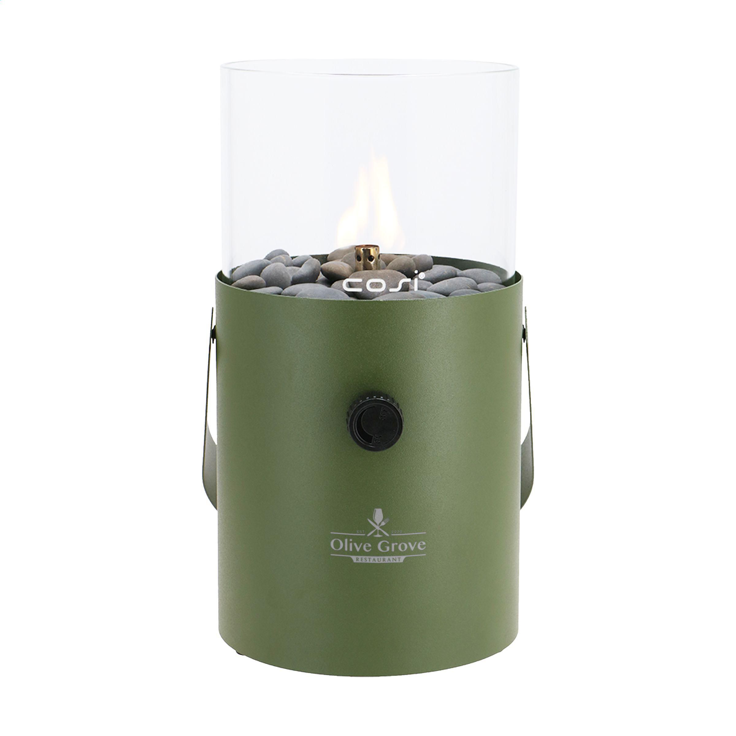 Lanterna a gas – Elegante illuminazione d'atmosfera | Metallo e vetro | Ø 16 x 30 cm