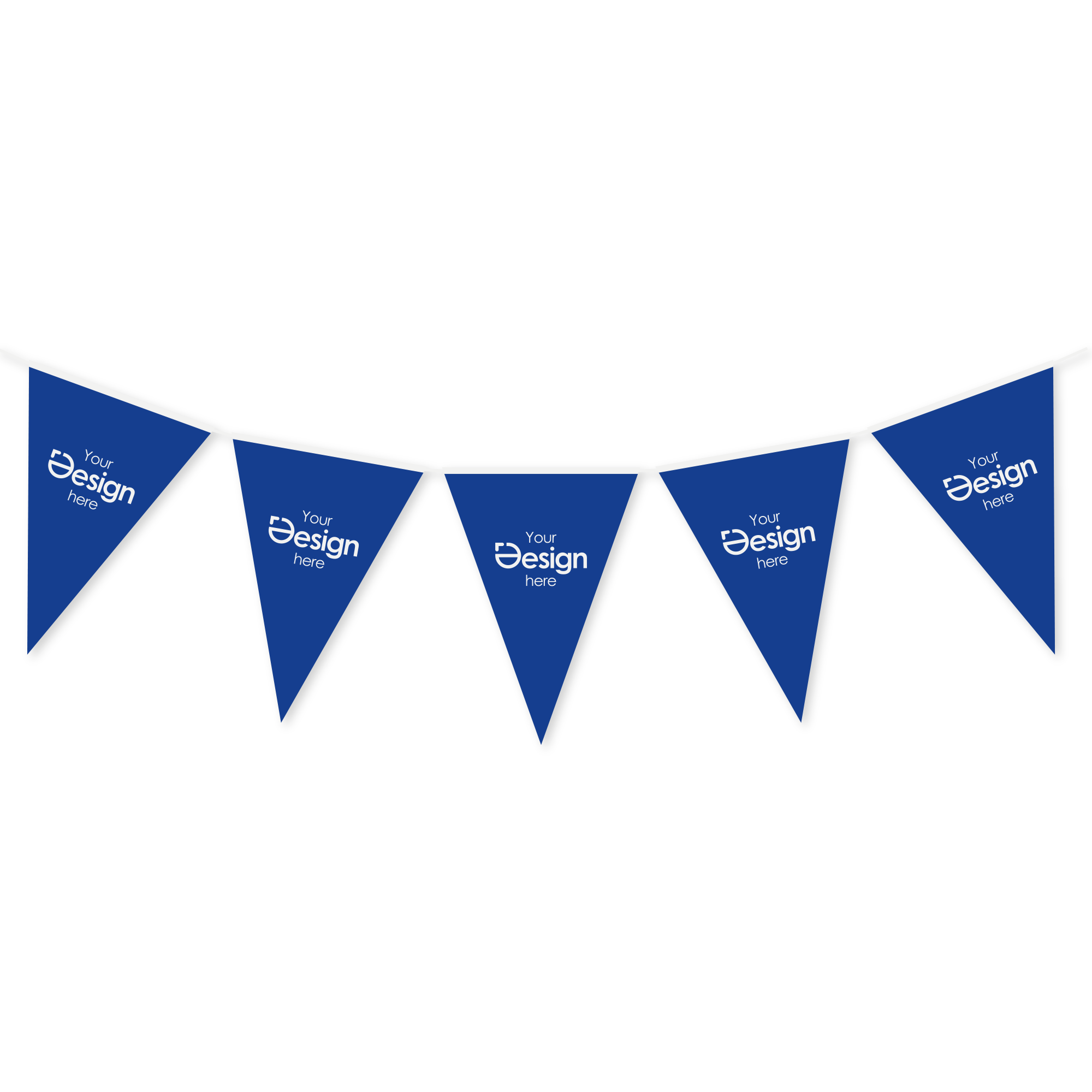 Vlaggenlijn Joah – Puntvorm | 5 meter | Full Colour | Brandvertragend papier
