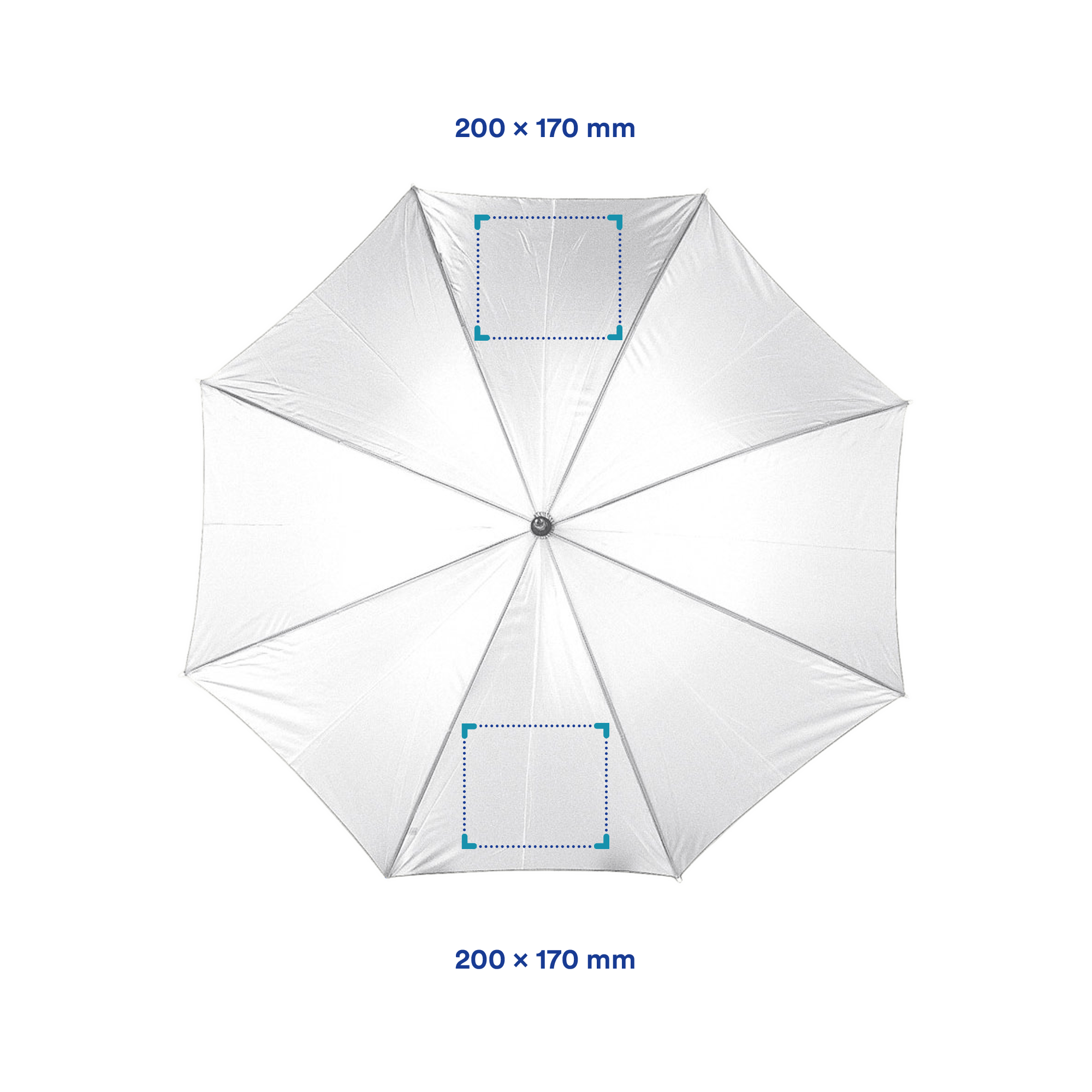Parapluie coloré - Ø 100 cm | Automatique | Impression jusqu'à 2 couleurs