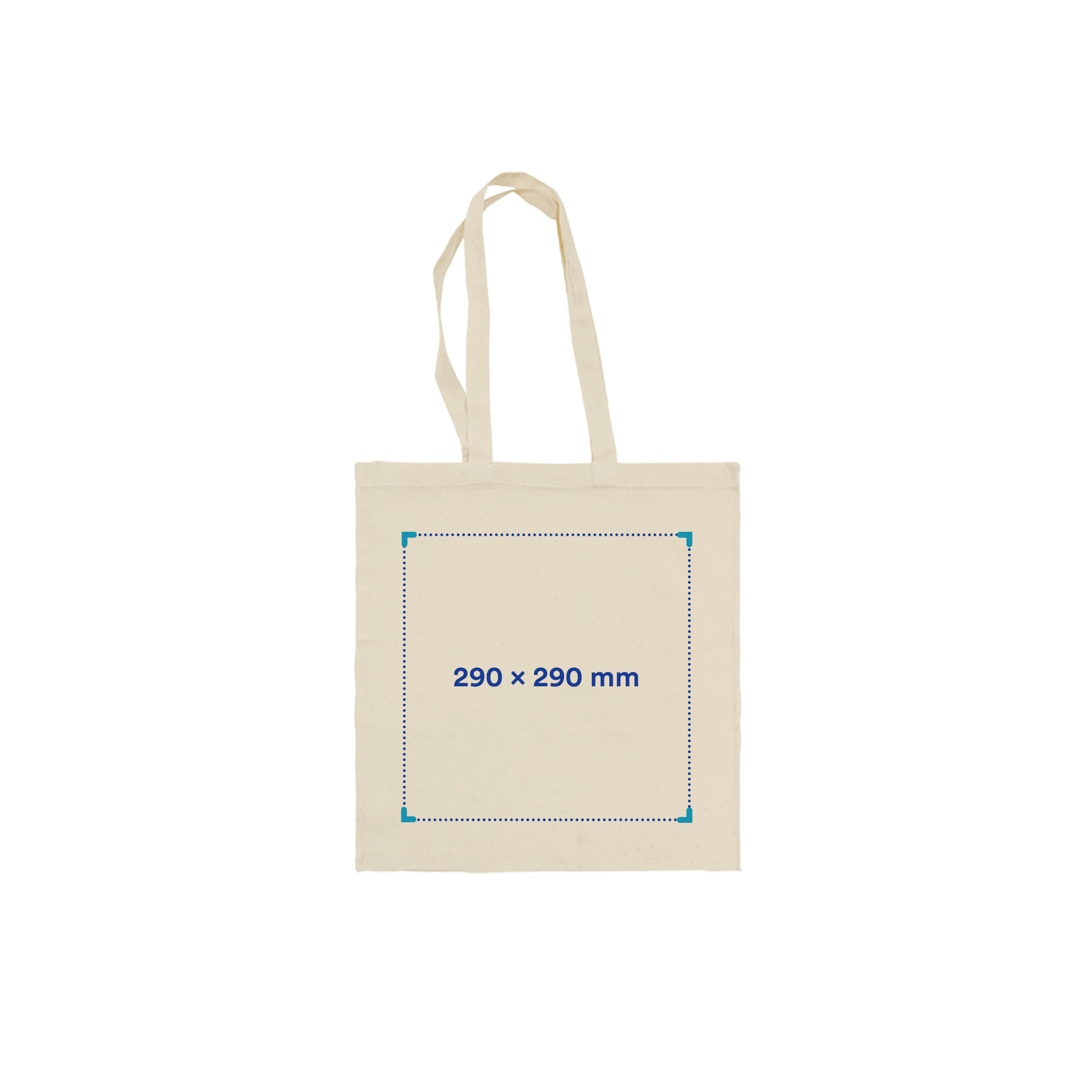 Katoenen tas Mia - Beige | 150 g/m² | Groot afdrukgebied