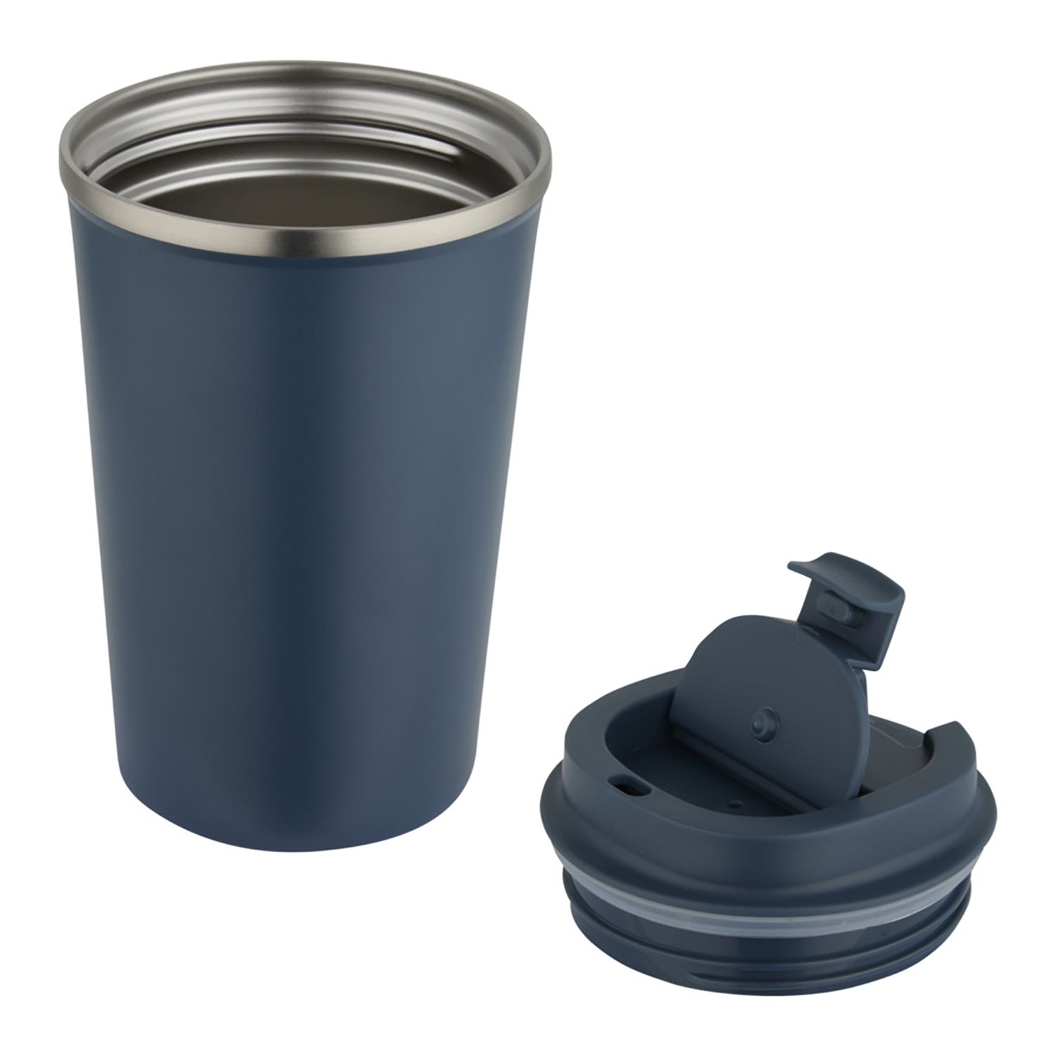 Gobelet isotherme sous vide – 350 ml | Étanche | Couvercle rotatif | Inox