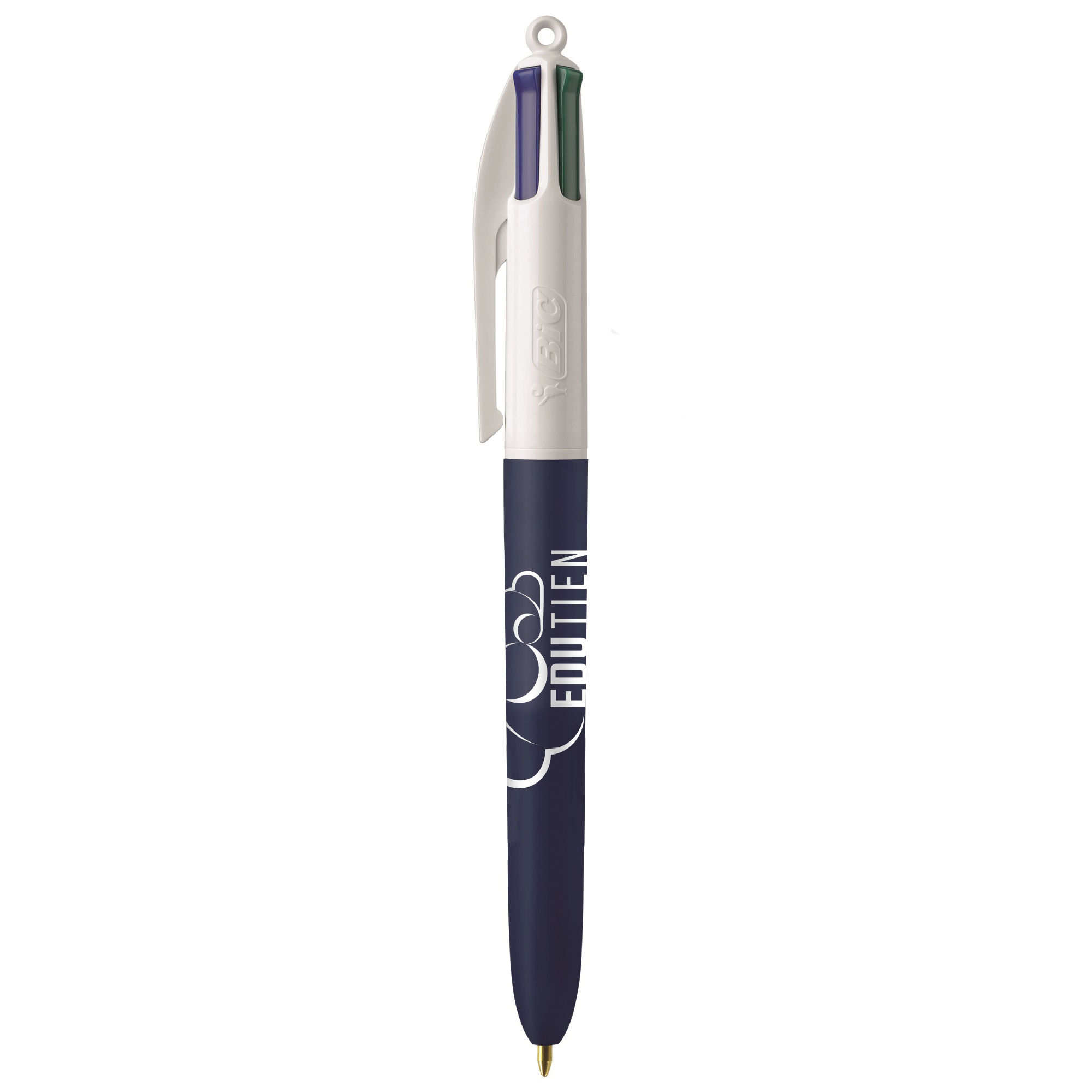 Balpen BIC - 4 kleuren | Gekleurd | Softtouch