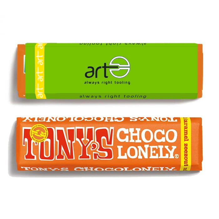 Tony's Schokolade - Riegel | 50 gr | Vollfarbdruck Banderole