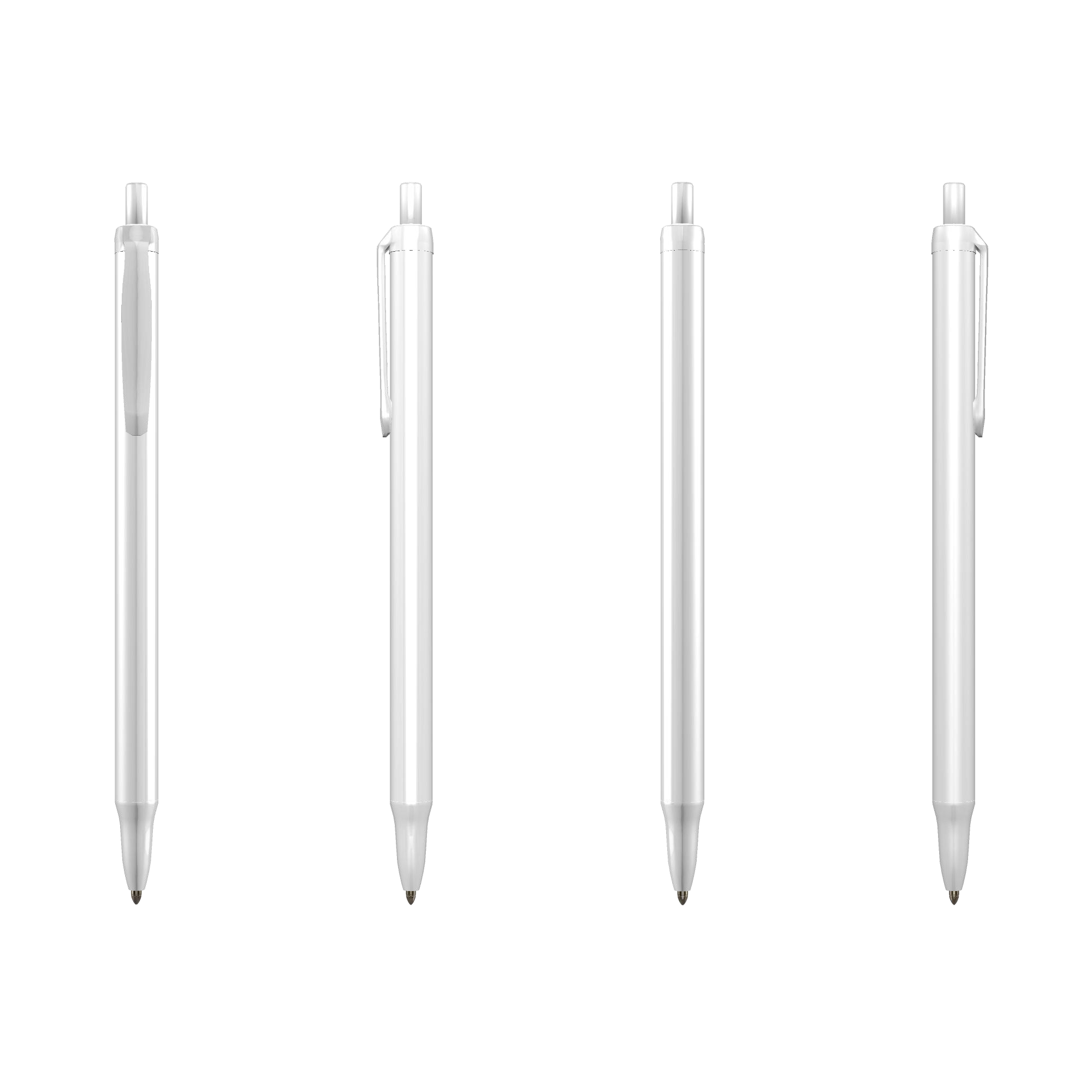 Kugelschreiber Clic Stick - Two Color | BIC | Kunststoff | Weiß & Farbig