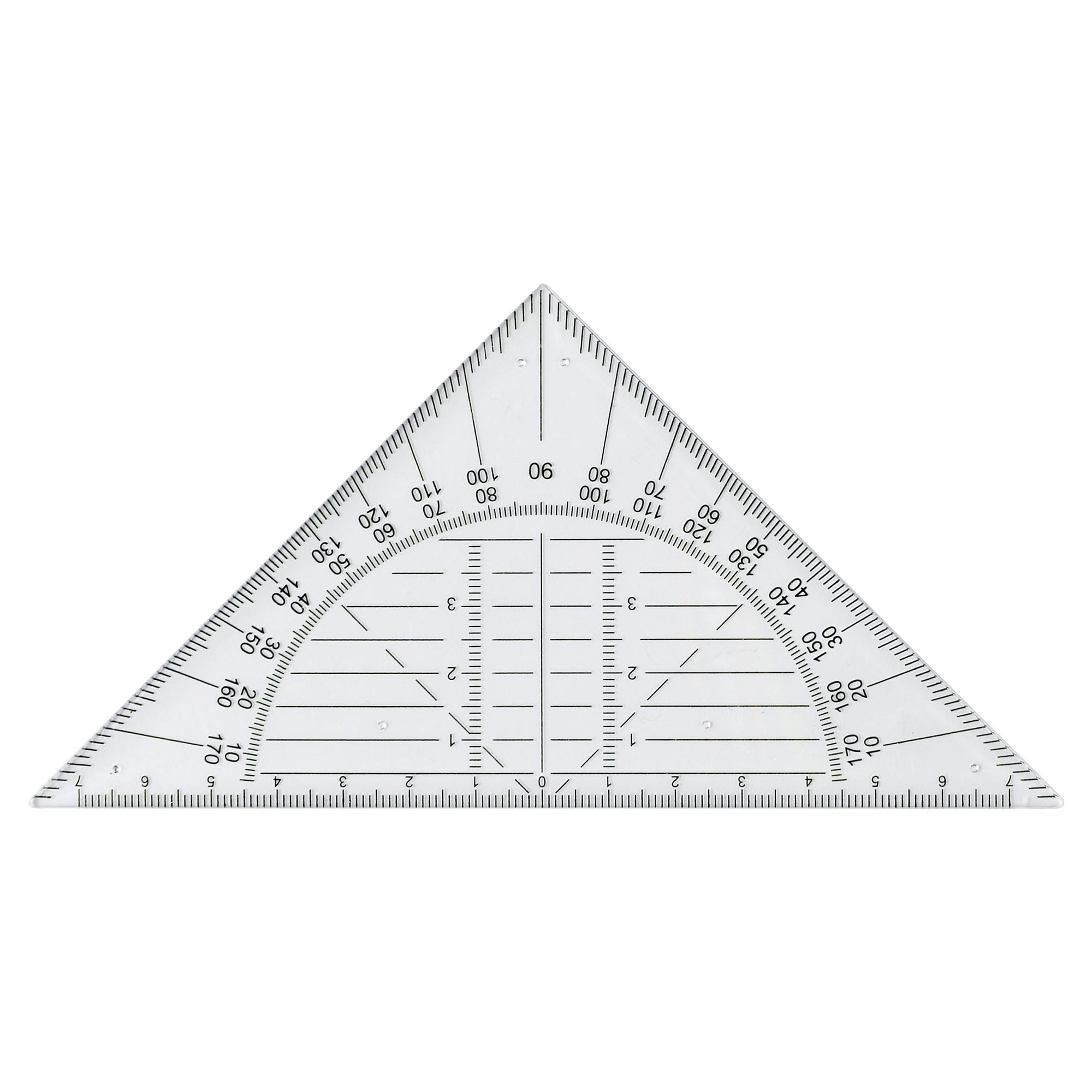 Équerre Nova – 14 cm | Transparent | Plastique | Angle 45° | Naturel ...