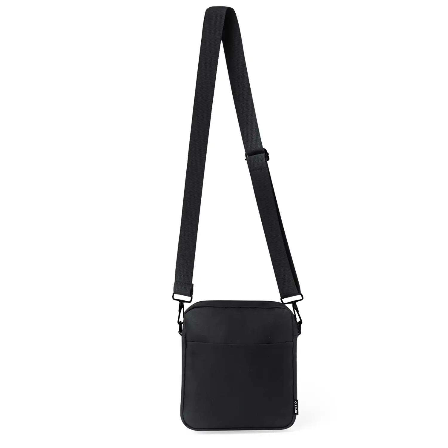 Sac bandoulière RPET – Compact | Poche zippée | Réglable | Recyclé