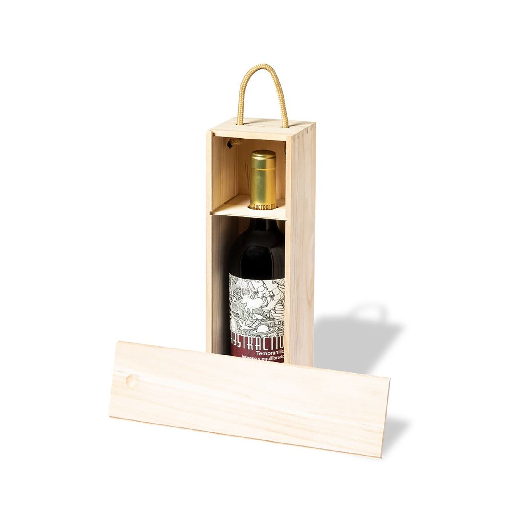 Coffret - Bois de paulownia | Couvercle coulissant | Cordon