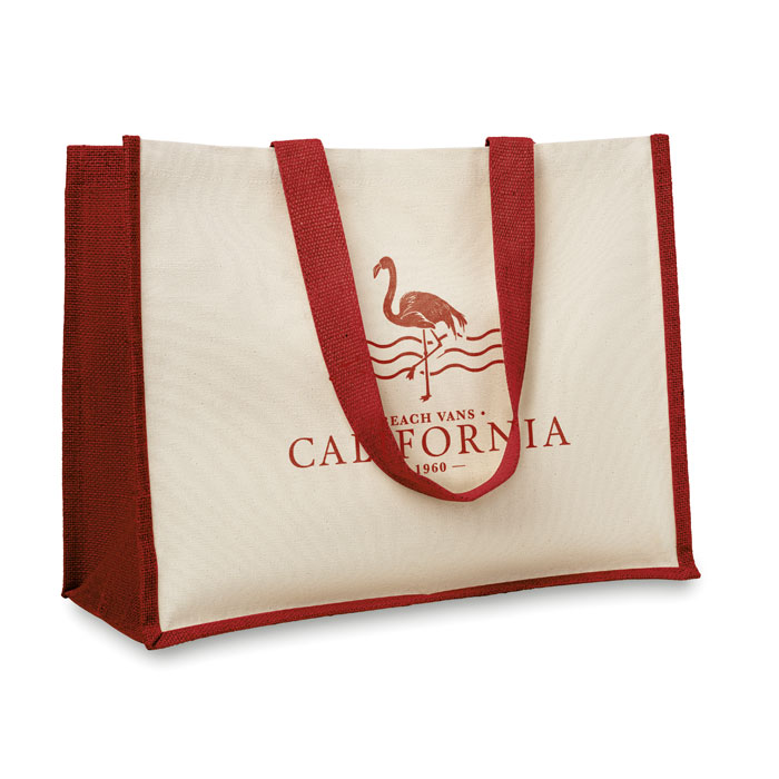 Jute Shopper Vince - 210 g/m² | 42x19x33 cm | Tot vier kleuren bedrukking