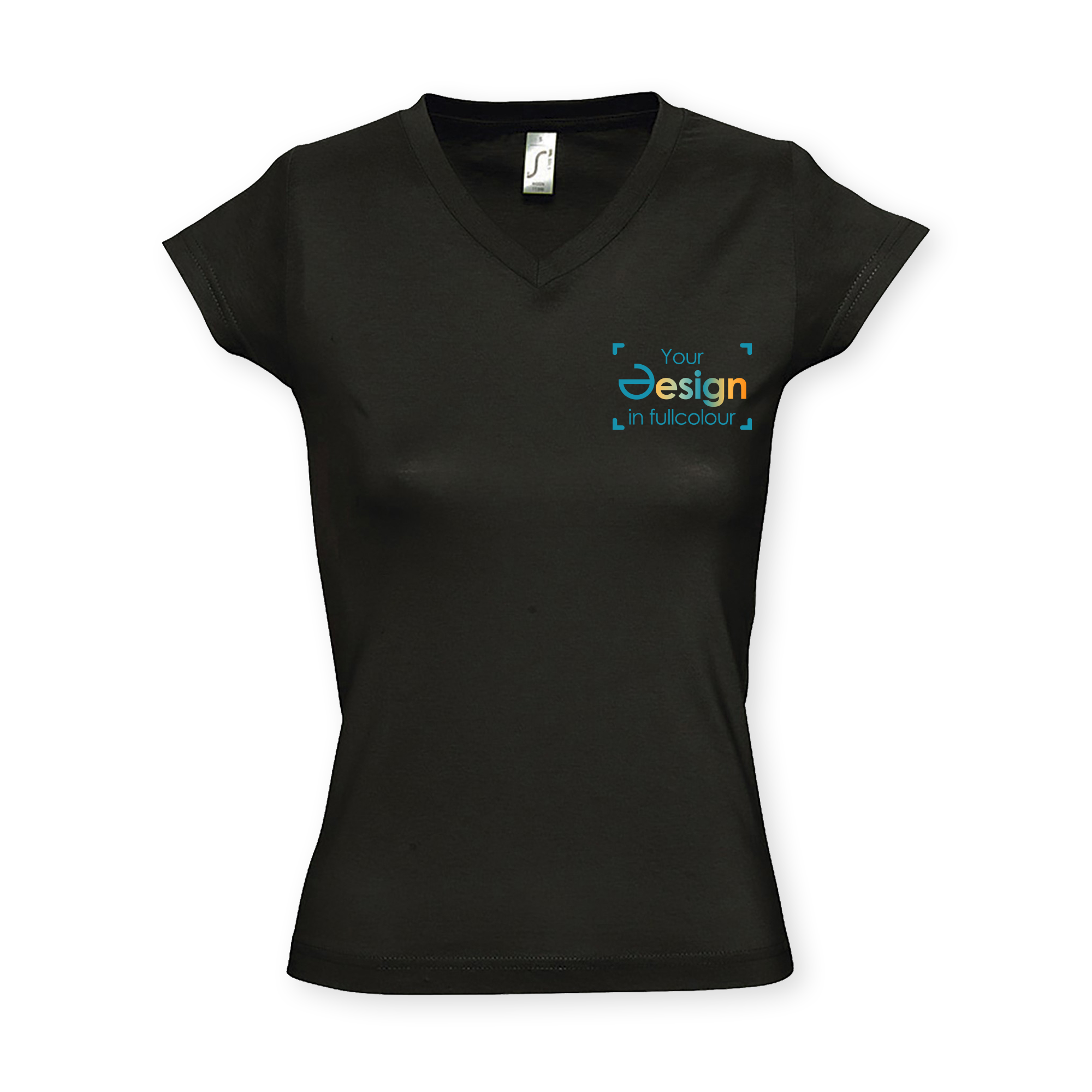 T-shirt Lida - Donna | 150 g/m² cotone | Collo a V