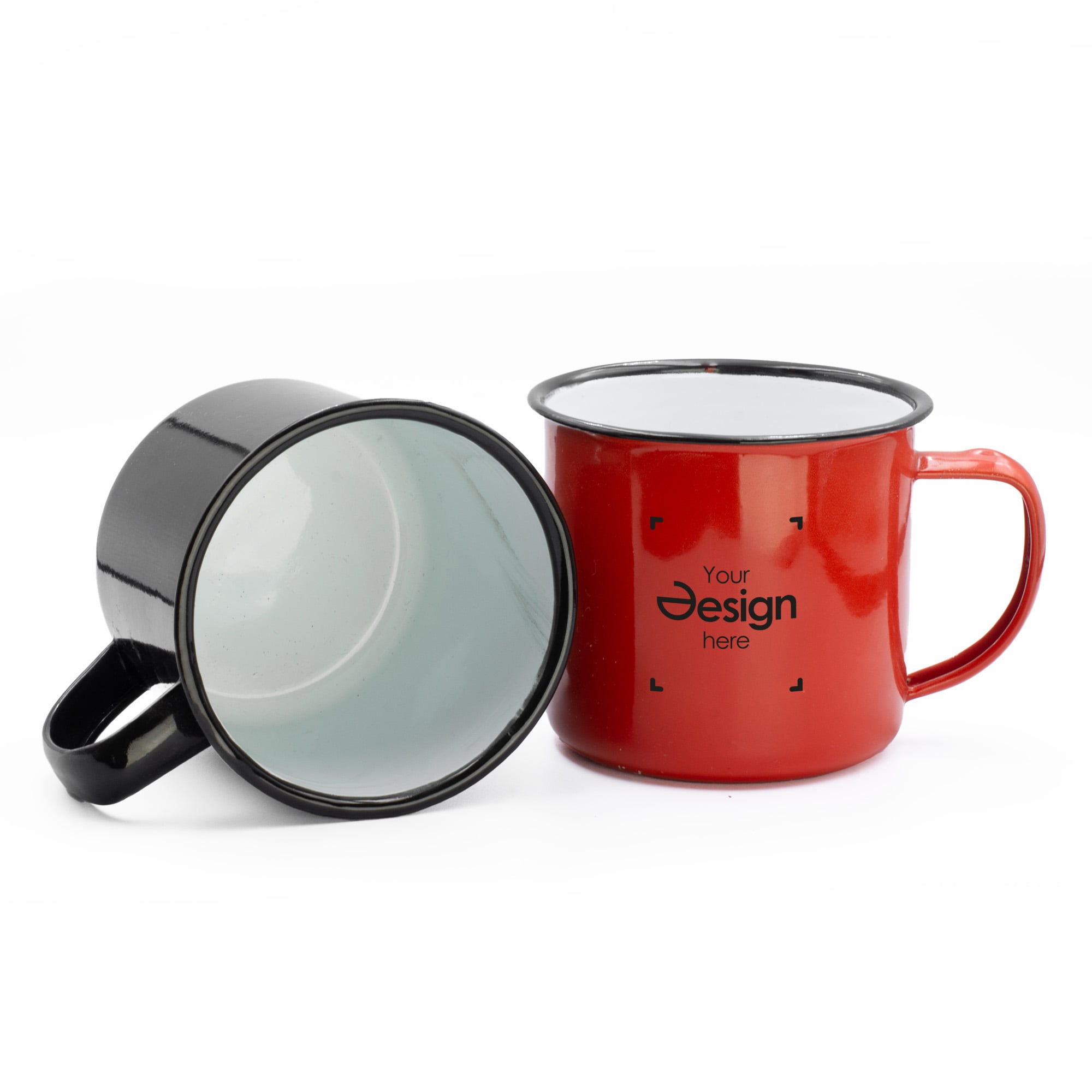 Emaille mok Sonja - 350 ml | Gekleurd | Budget - Vintage design | Tot 4 kleuren bedrukken