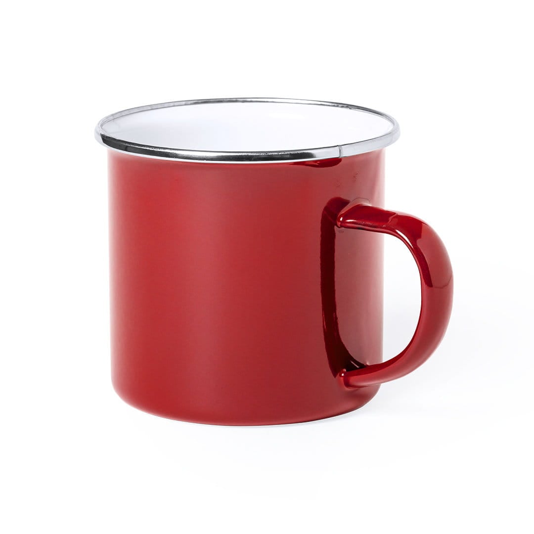 Emaille mok Emira - 380 ml | Gekleurd | 1 Kleur bedrukking