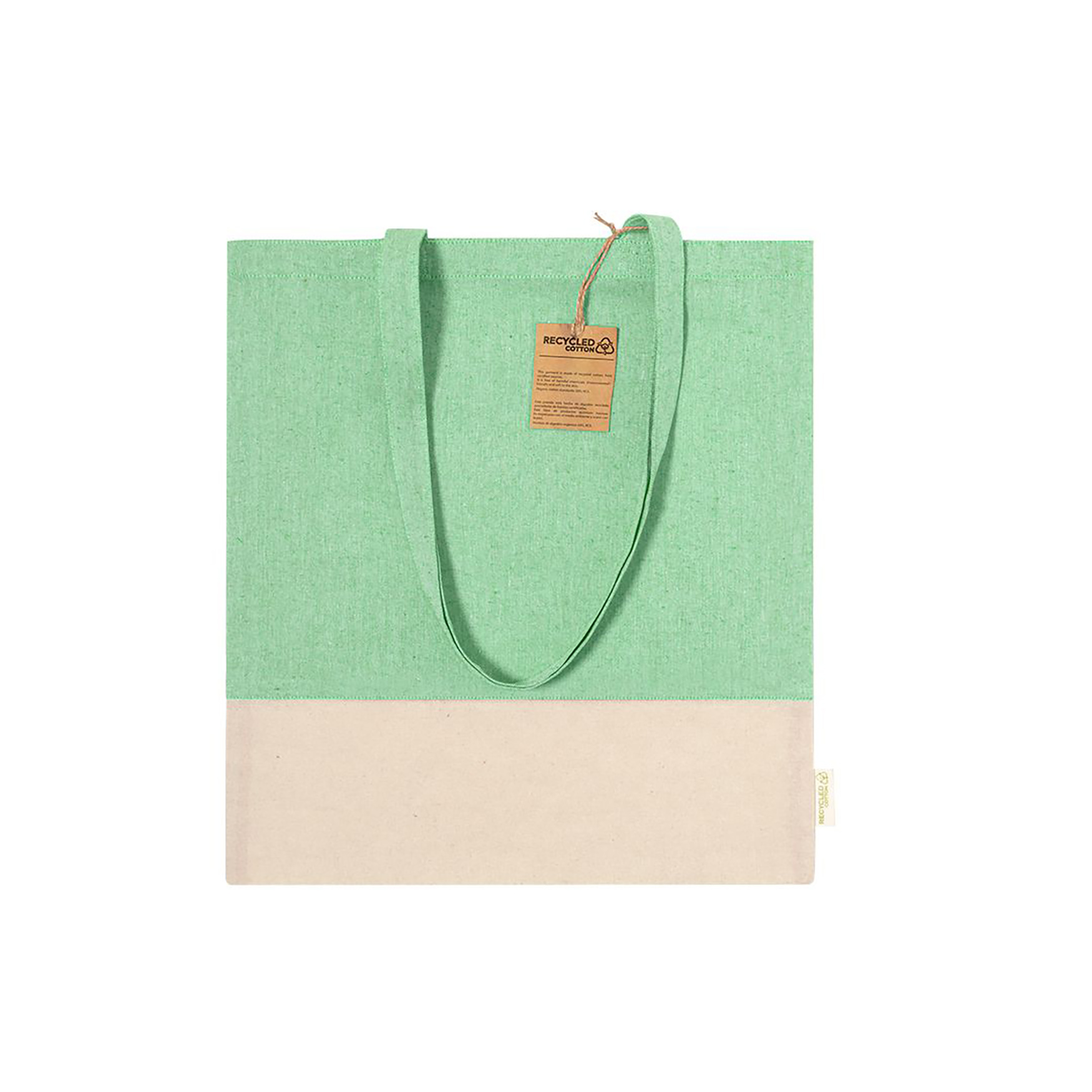 Borsa - Cotone riciclato | 120 g/m² | Manici lunghi