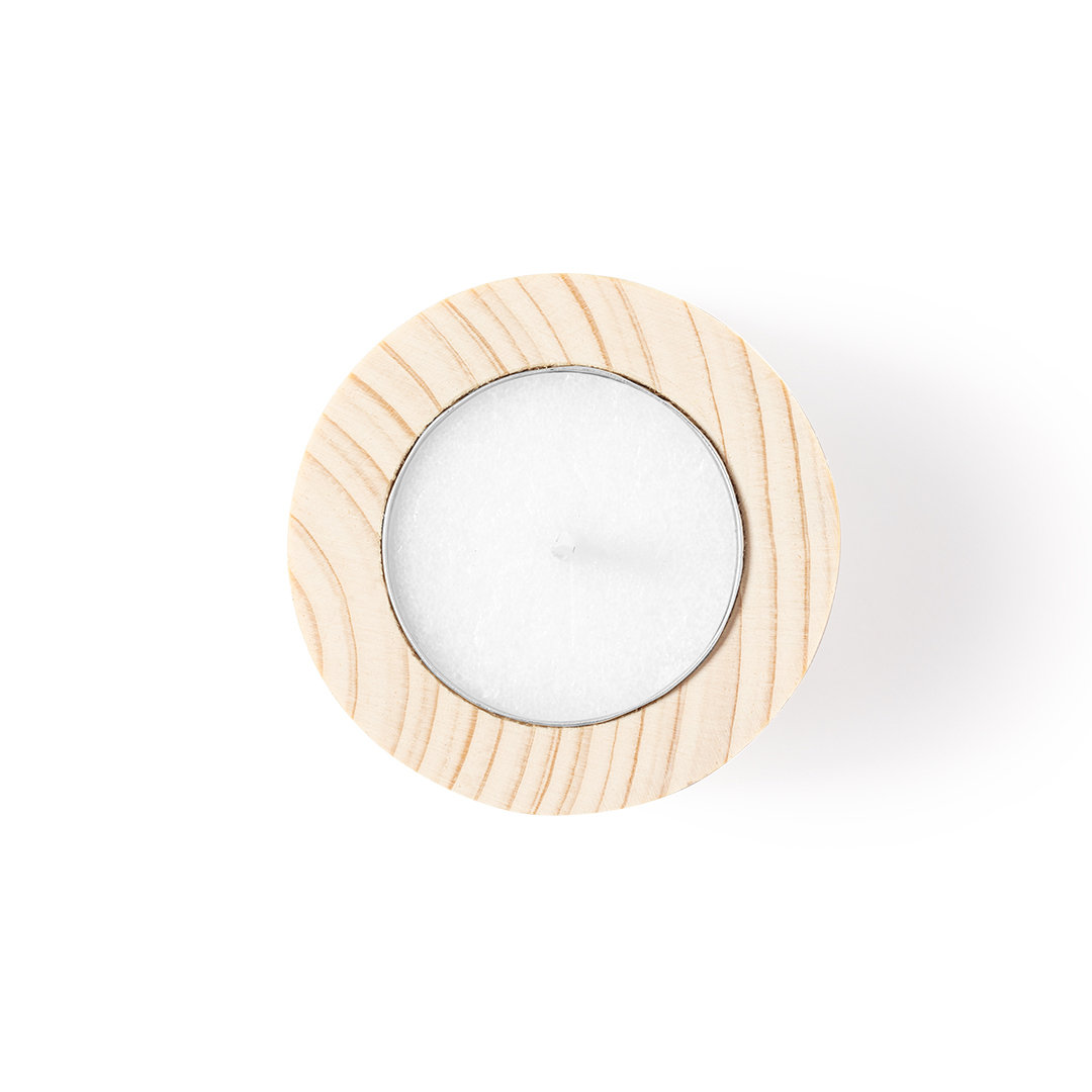 Geurkaars Finn - Vanille | Hout | Bedrukking & Gravure