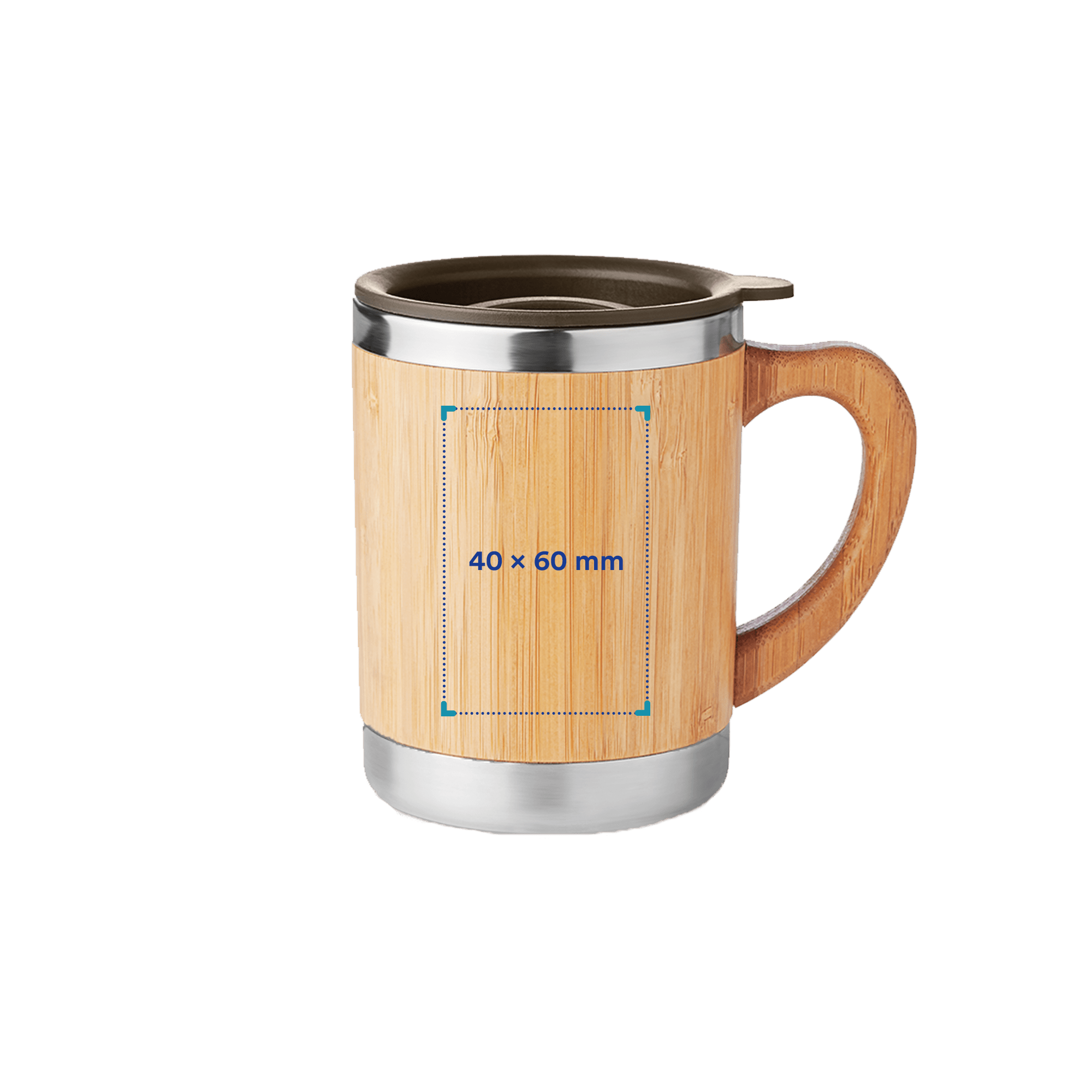 Bicchiere - 300 ml | A doppia parete | Bambù
