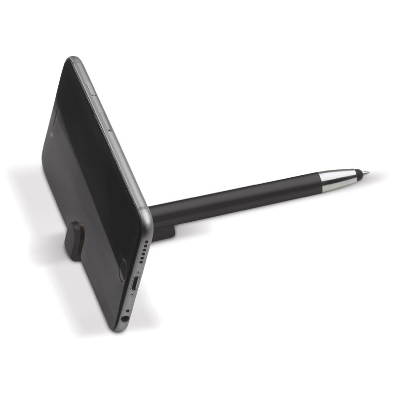 Stylo stylet | Multifonctionnel | Avec support téléphone | Impression jusqu'à 4 couleurs