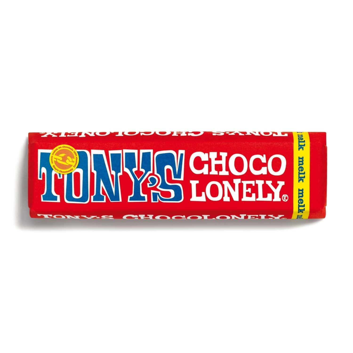 Tony Chocolonely - Carta in crescita | 50 grammi | Manica all-over