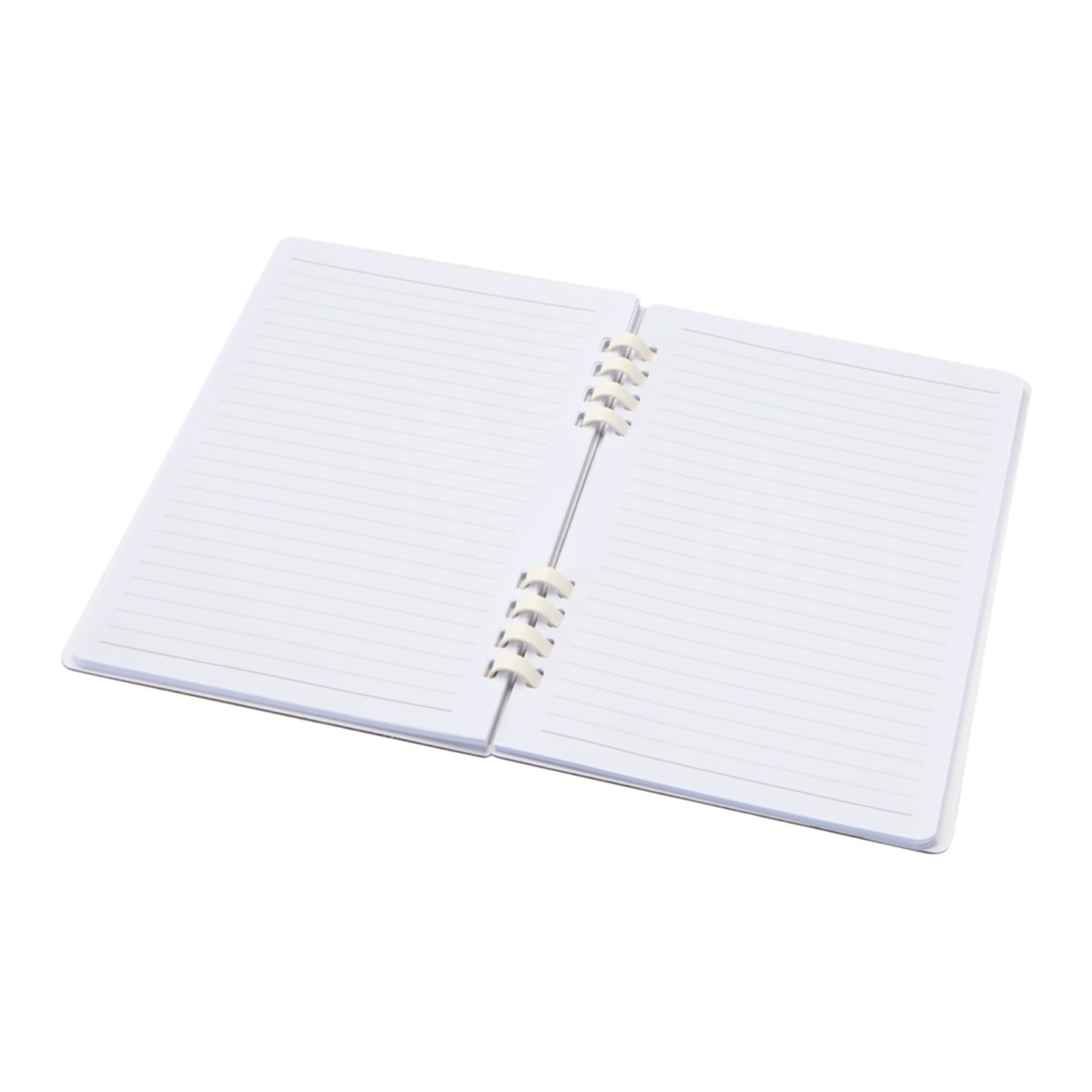 RCS-recyceltes spiralnotizbuch – Fester einband | 60 linierte blätter | Papier-spirale | A5