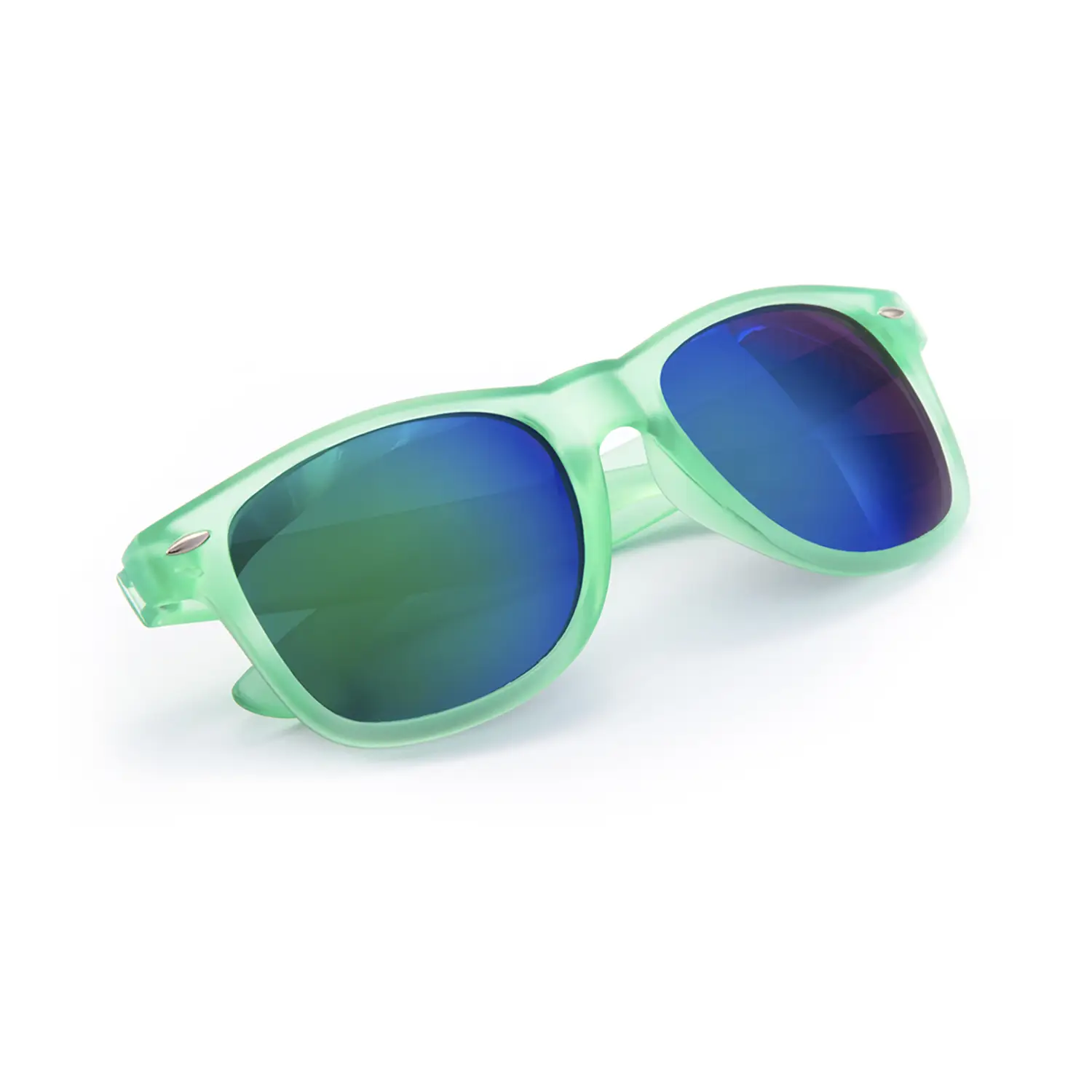 Sonnenbrille – UV400 | Verspiegelte Gläser | Buntes Gestell | Klassisches Design