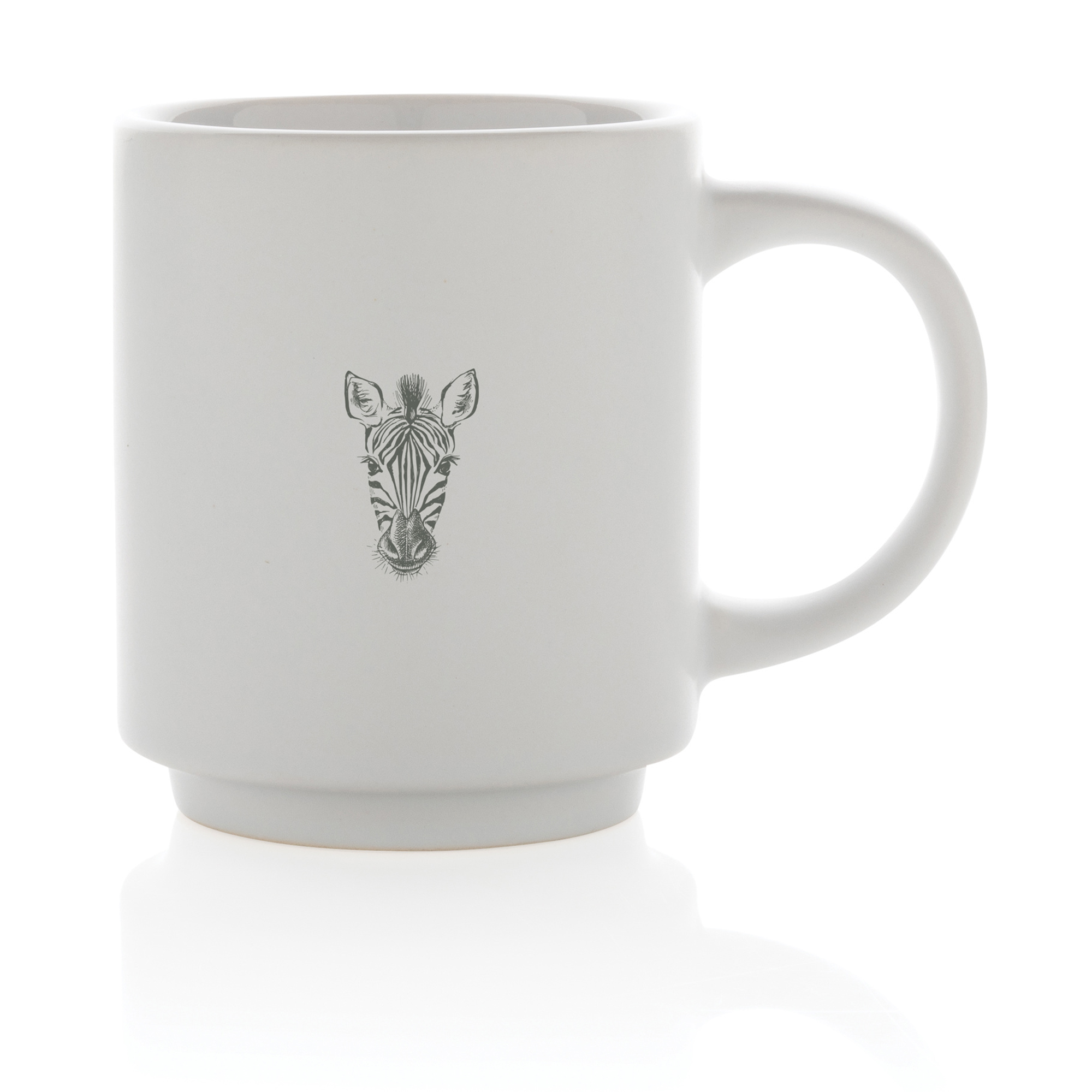Tasse empilable en céramique - 180 ml | Boîte cadeau en kraft | Jusqu'à 2 couleurs d'impression