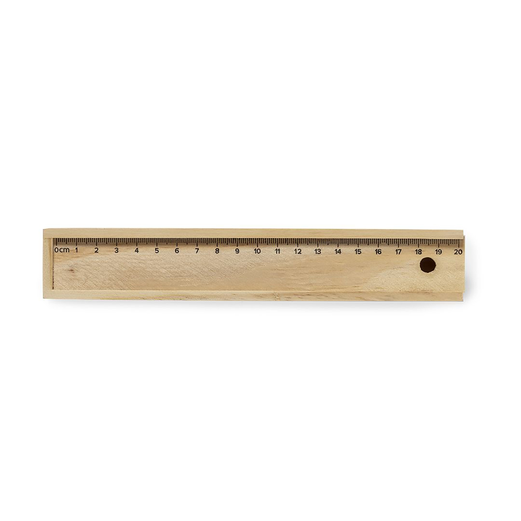 Set crayons - Boîte bois | 6 pièces | Règle intégrée