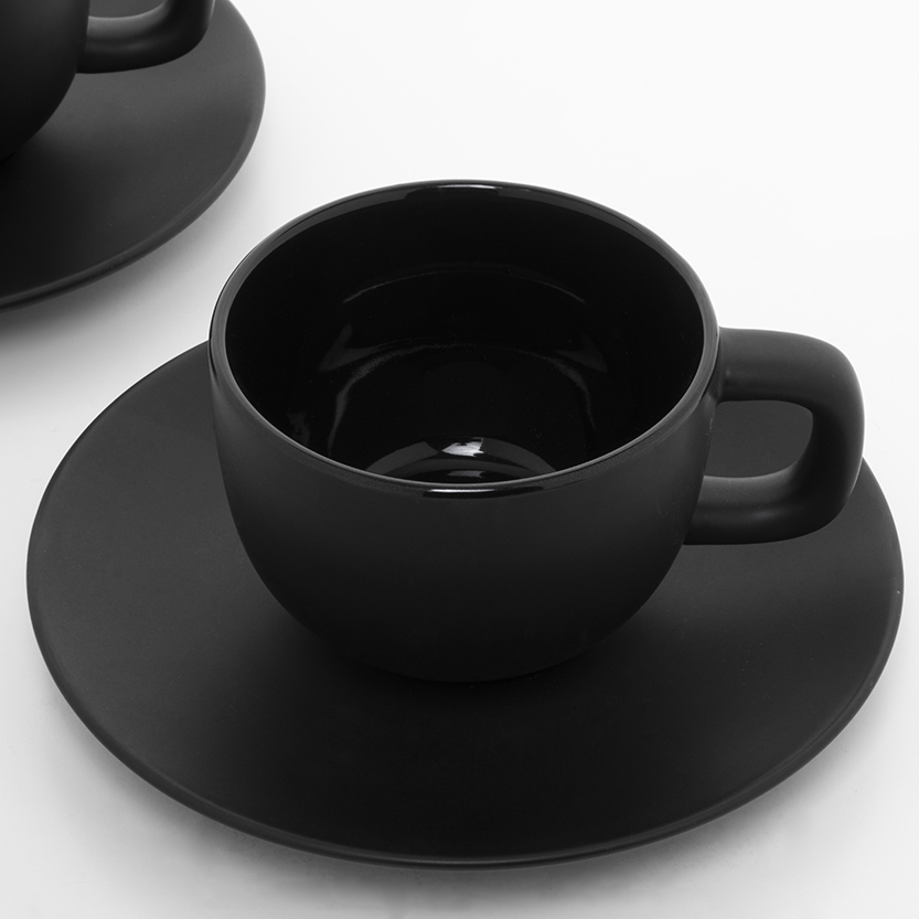 Set de tasses à cappuccino – Céramique de haute qualité | Finition mate | Lot de 2